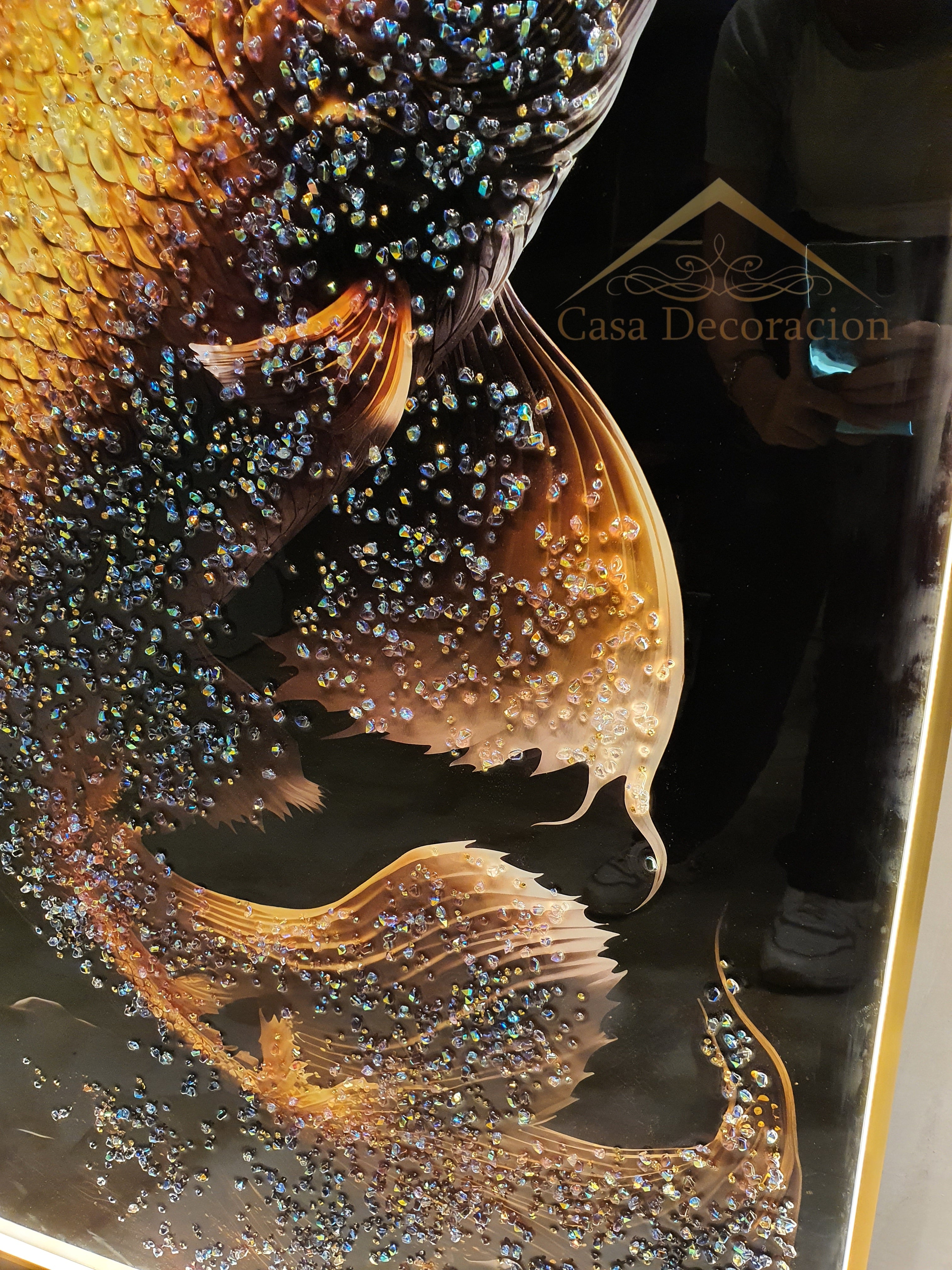 Golden Fish Portrait (120x80cm)