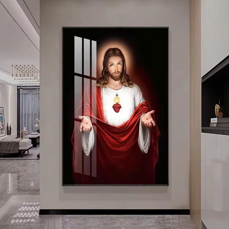 Heart of Jesus Crystal Painting