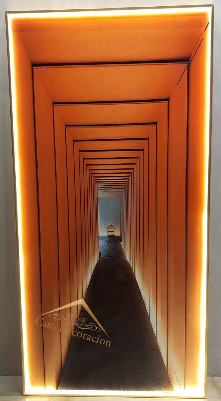 Illusion Crystal Painting Orange  140x70cm