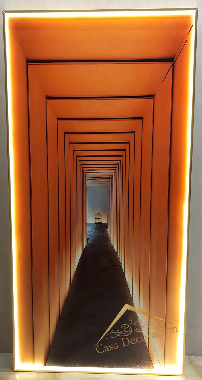 Illusion Crystal Painting Orange  140x70cm