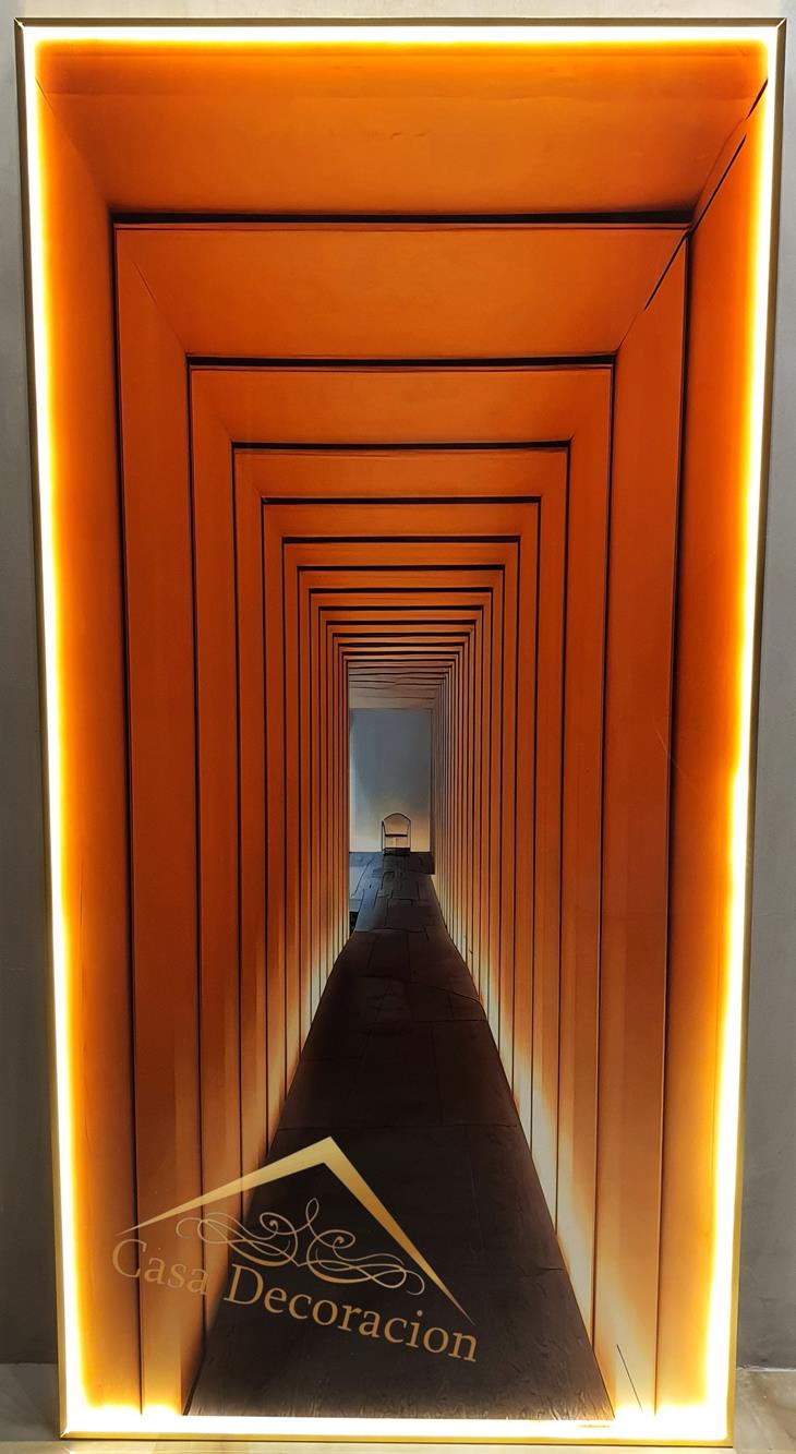 Illusion Crystal Painting Orange  140x70cm