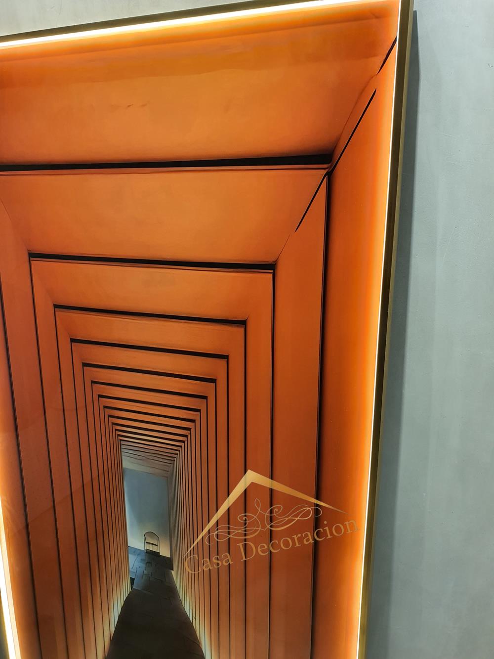 Illusion Crystal Painting Orange  140x70cm