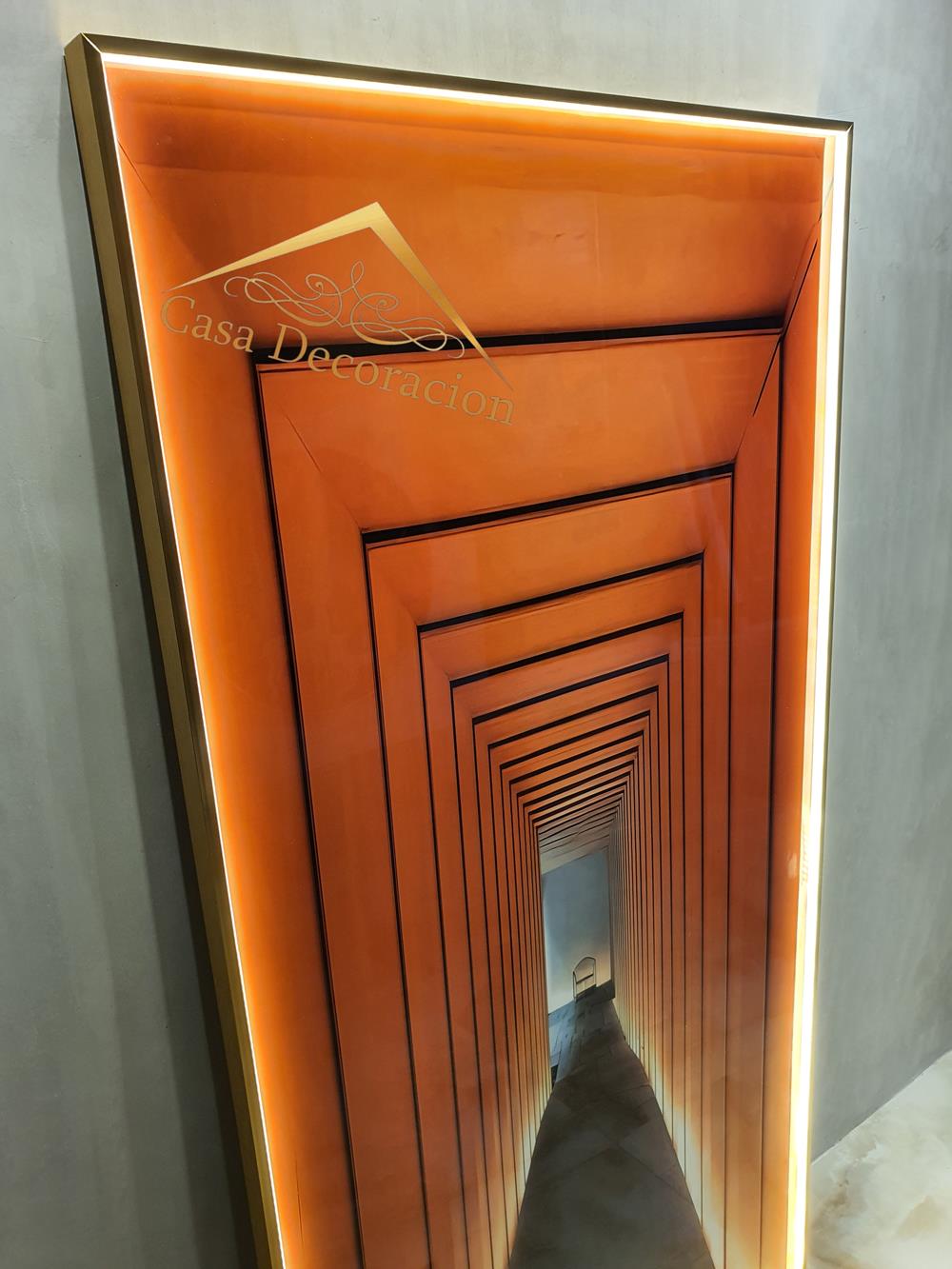 Illusion Crystal Painting Orange  140x70cm
