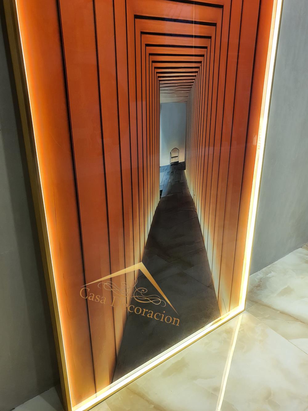 Illusion Crystal Painting Orange  140x70cm