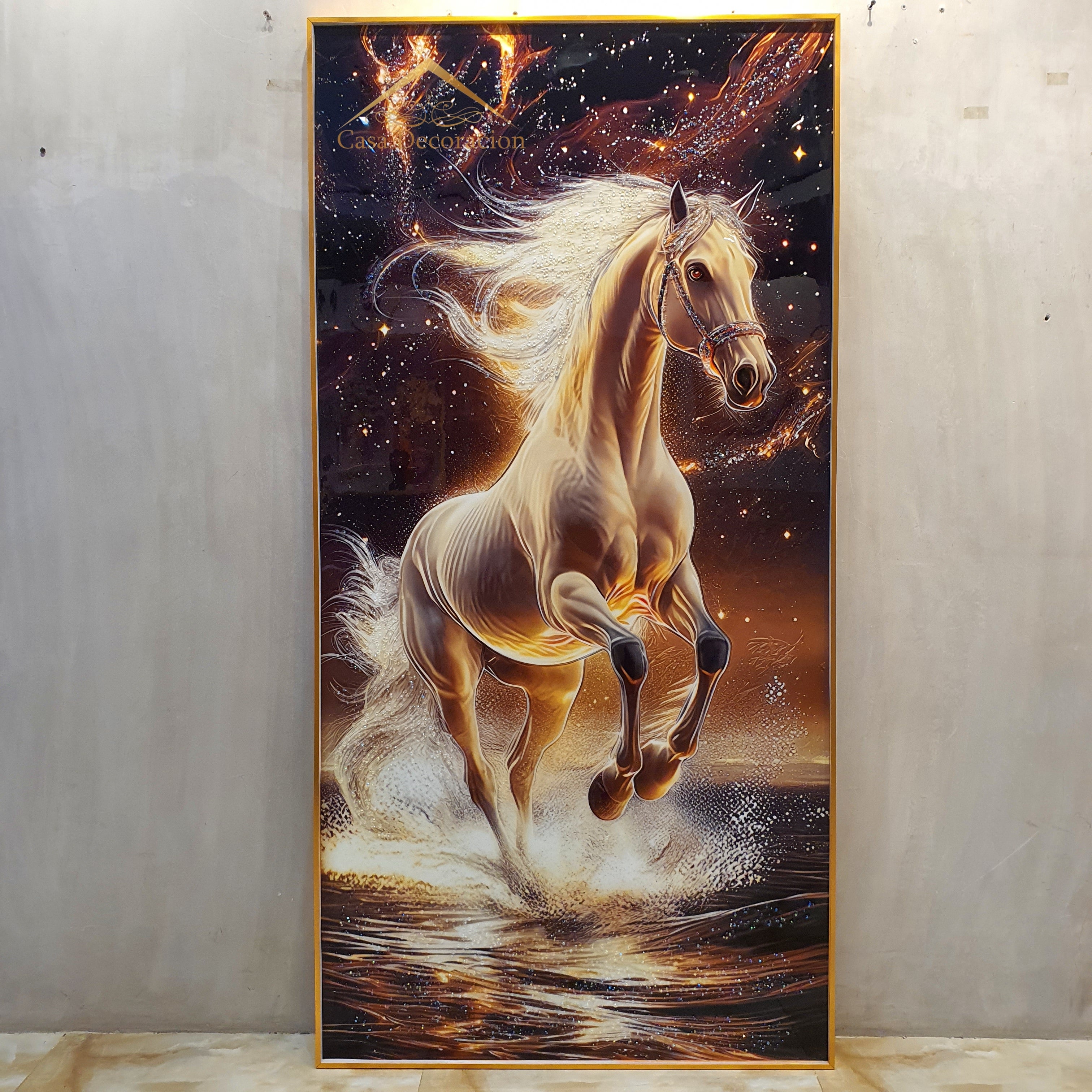 Light Horse Crystal Painting