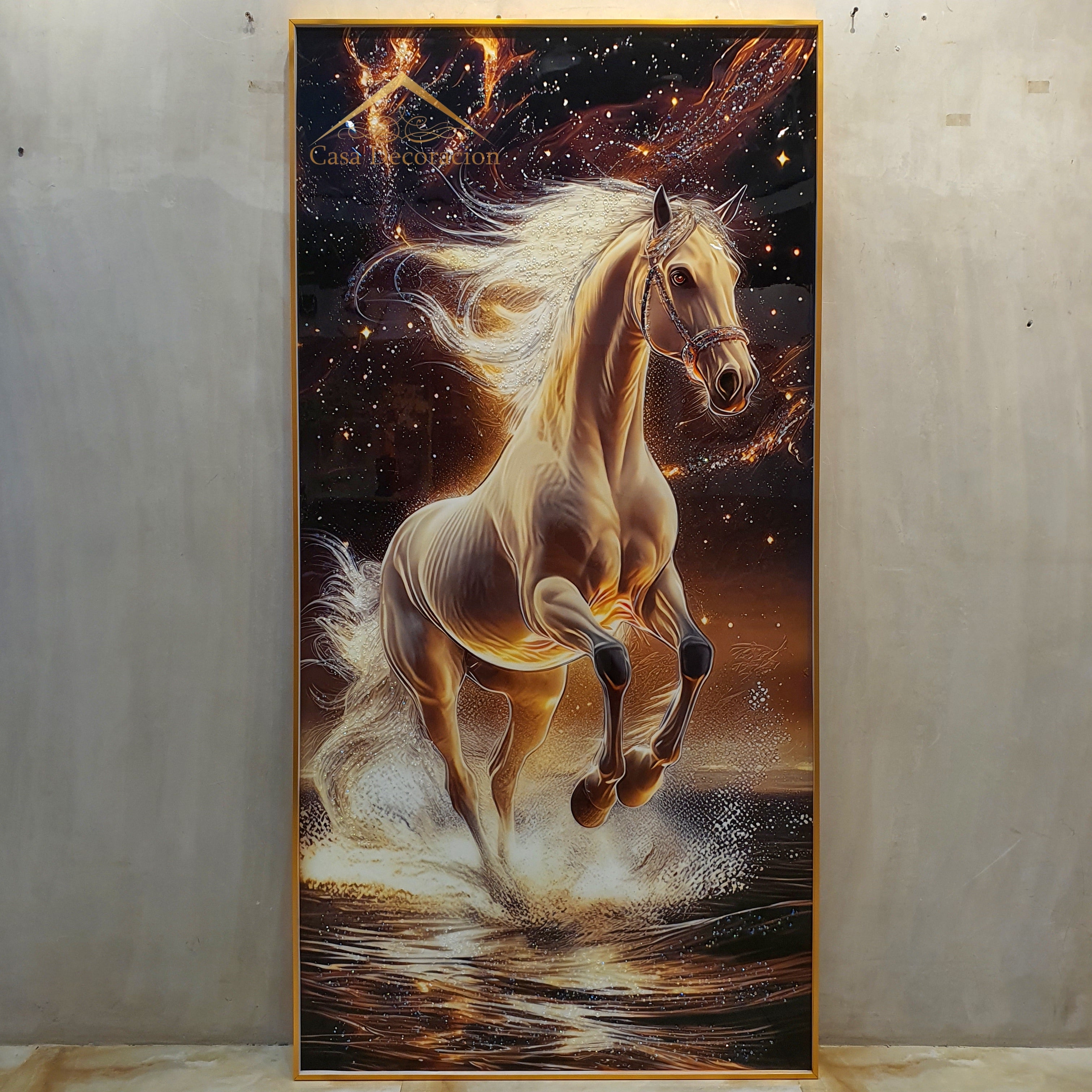 Light Horse Crystal Painting