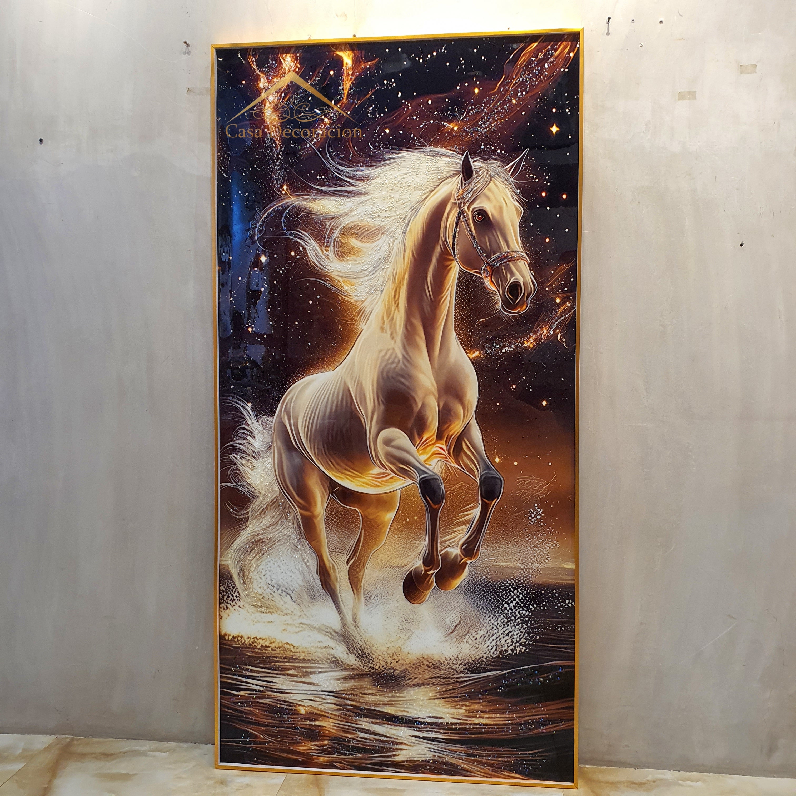 Light Horse Crystal Painting