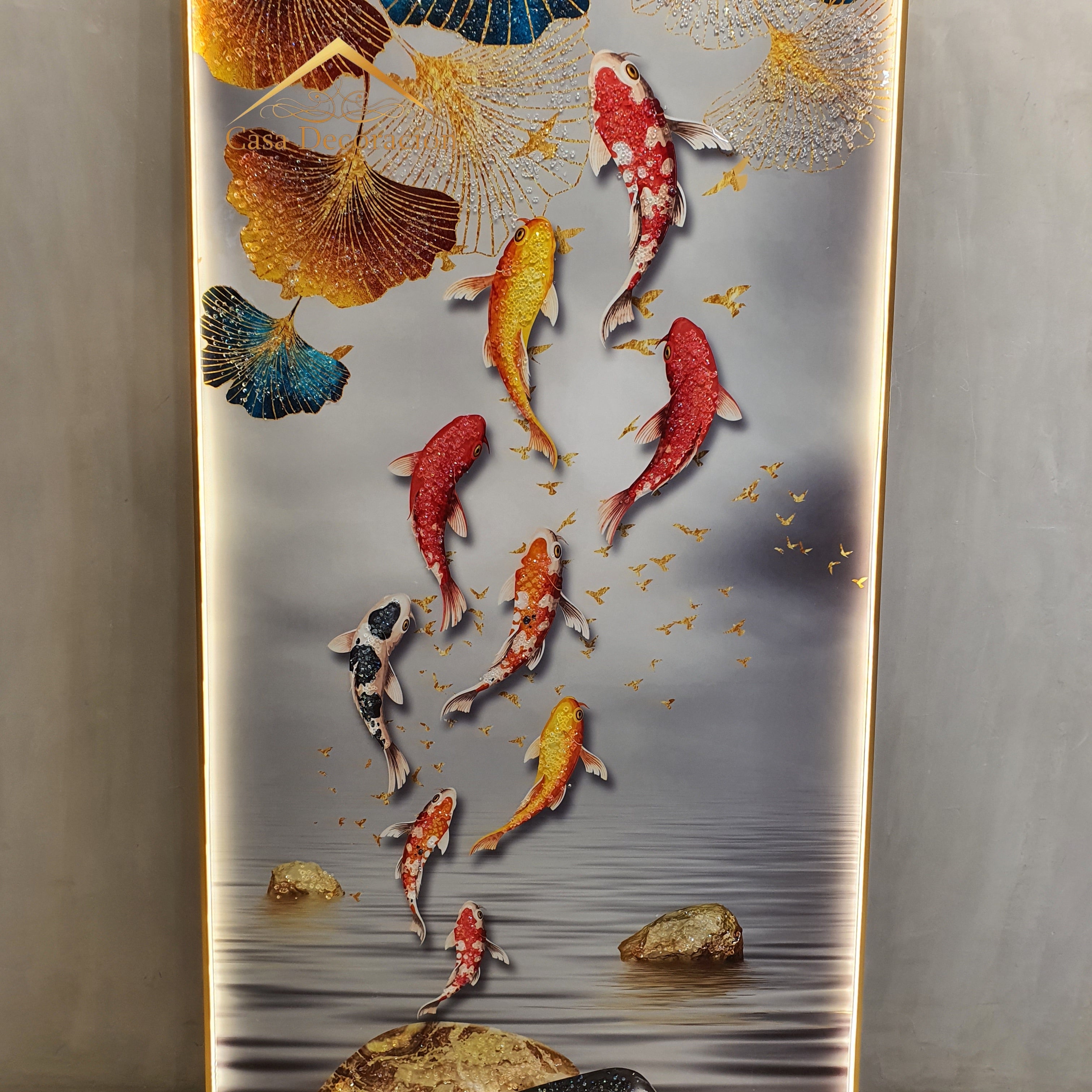 Lucky Koi fish with LED Light