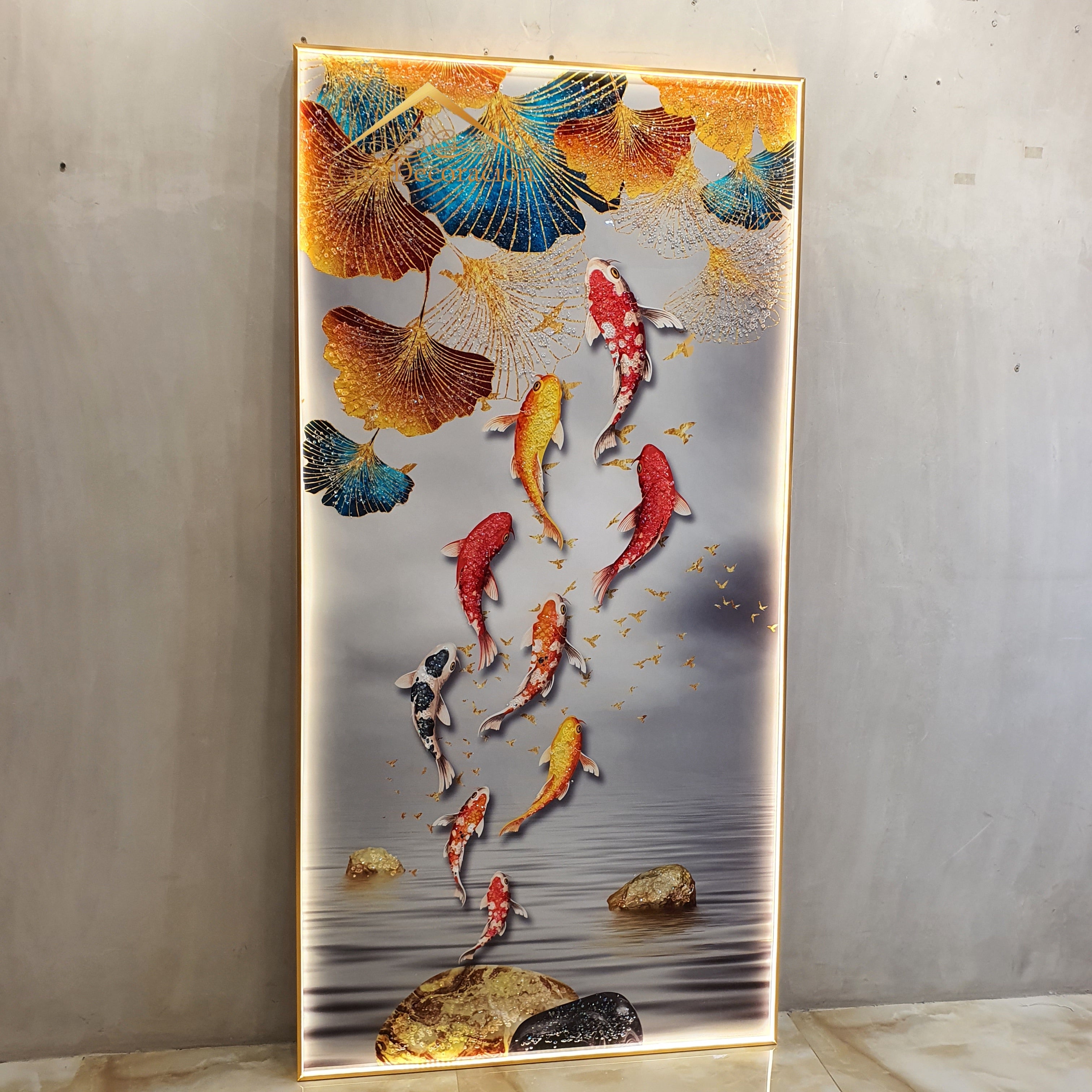 Lucky Koi fish with LED Light