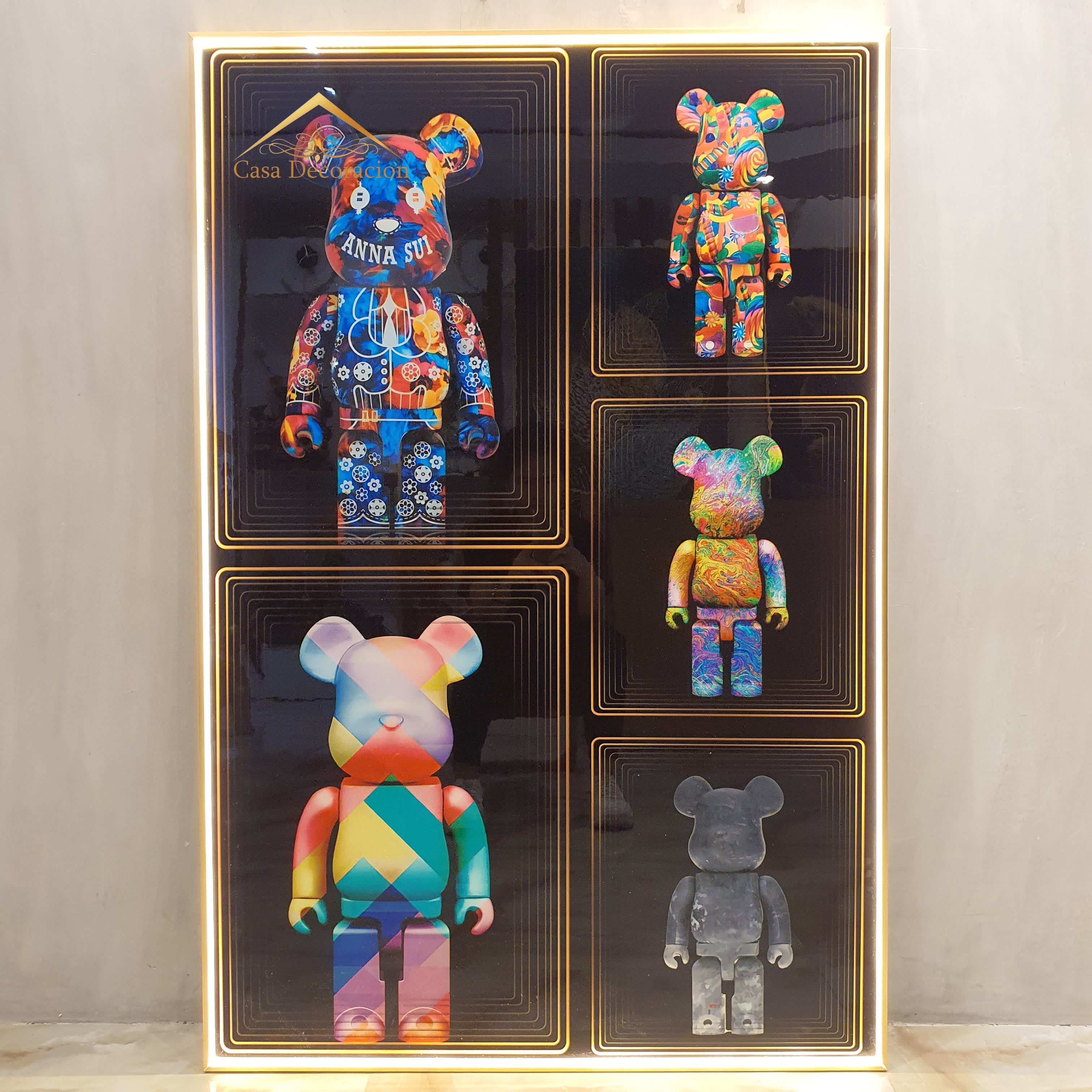 Multi-colored Bear Brick Kaws