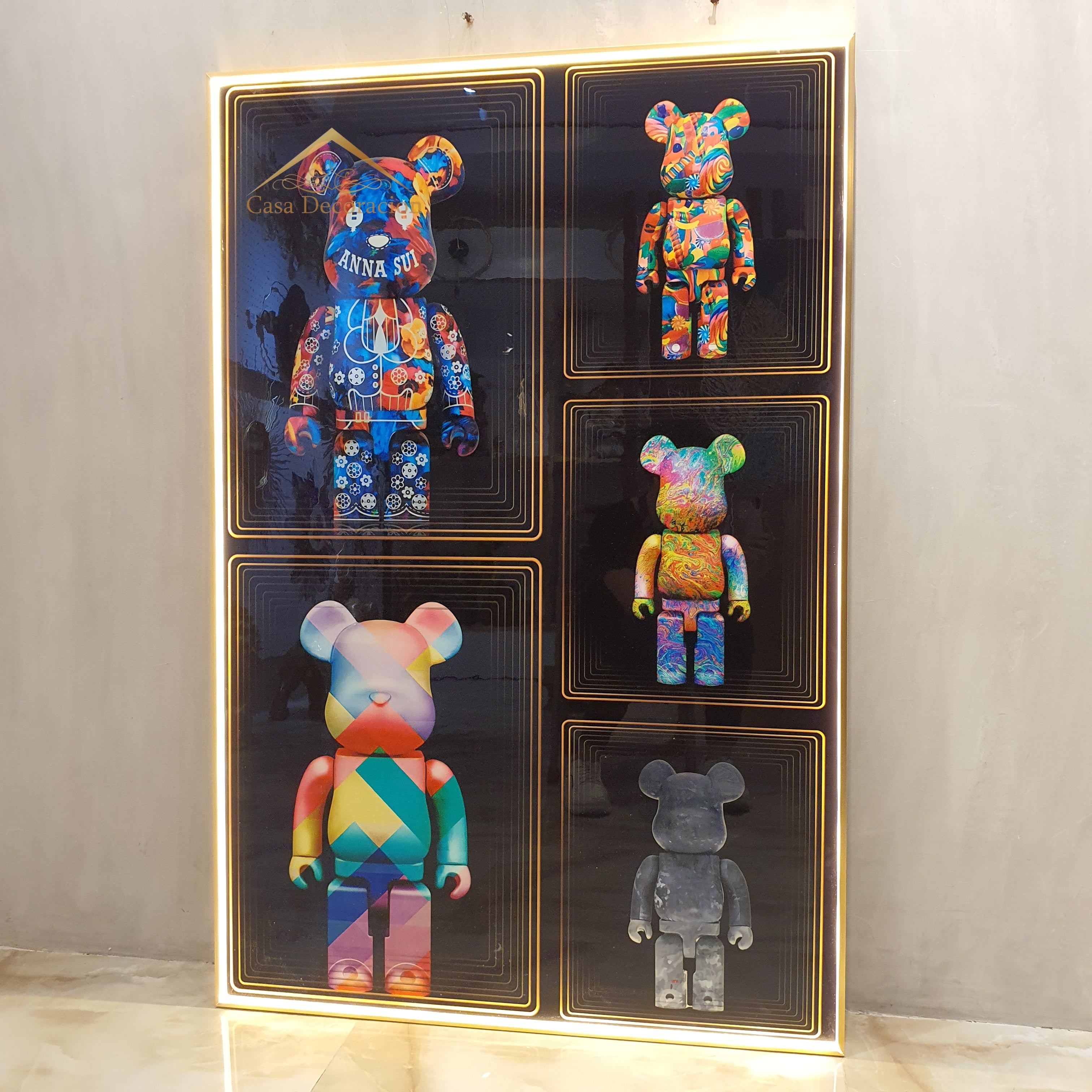 Multi-colored Bear Brick Kaws