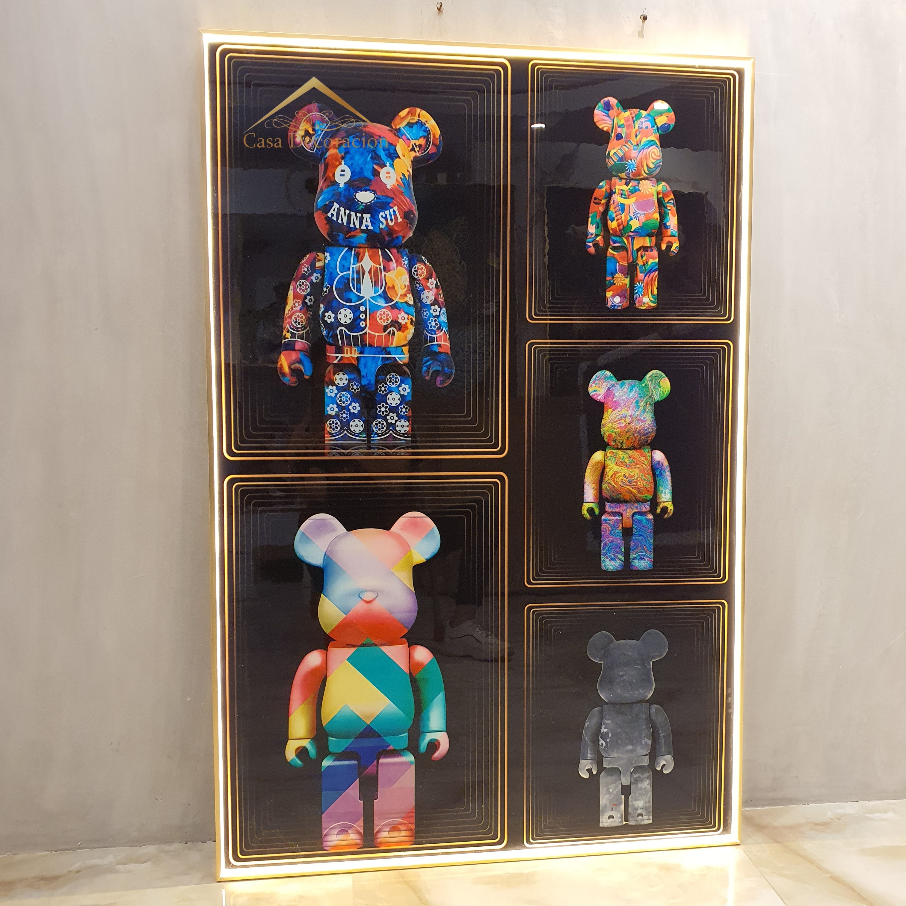 Multi-colored Bear Brick Kaws