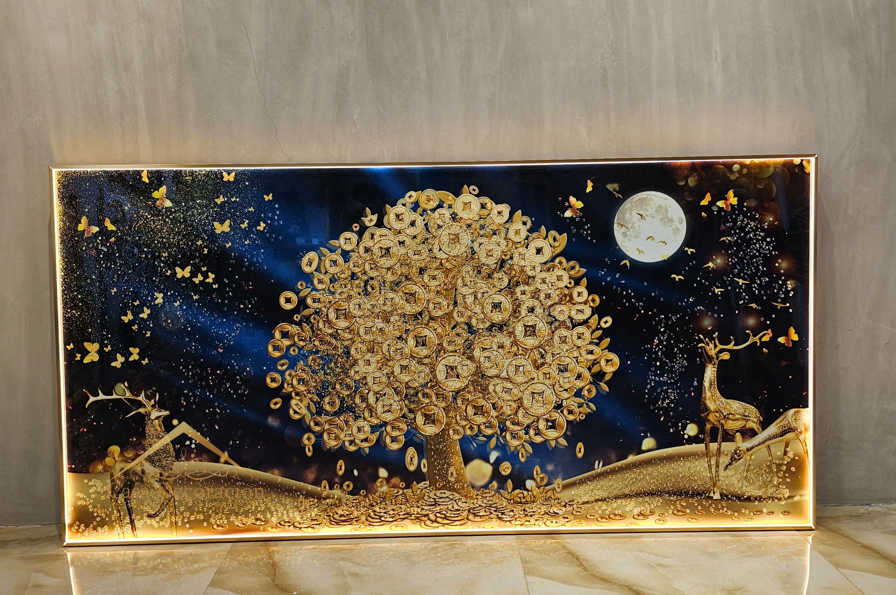 Money Tree W/ LED Light - (160x80cm)