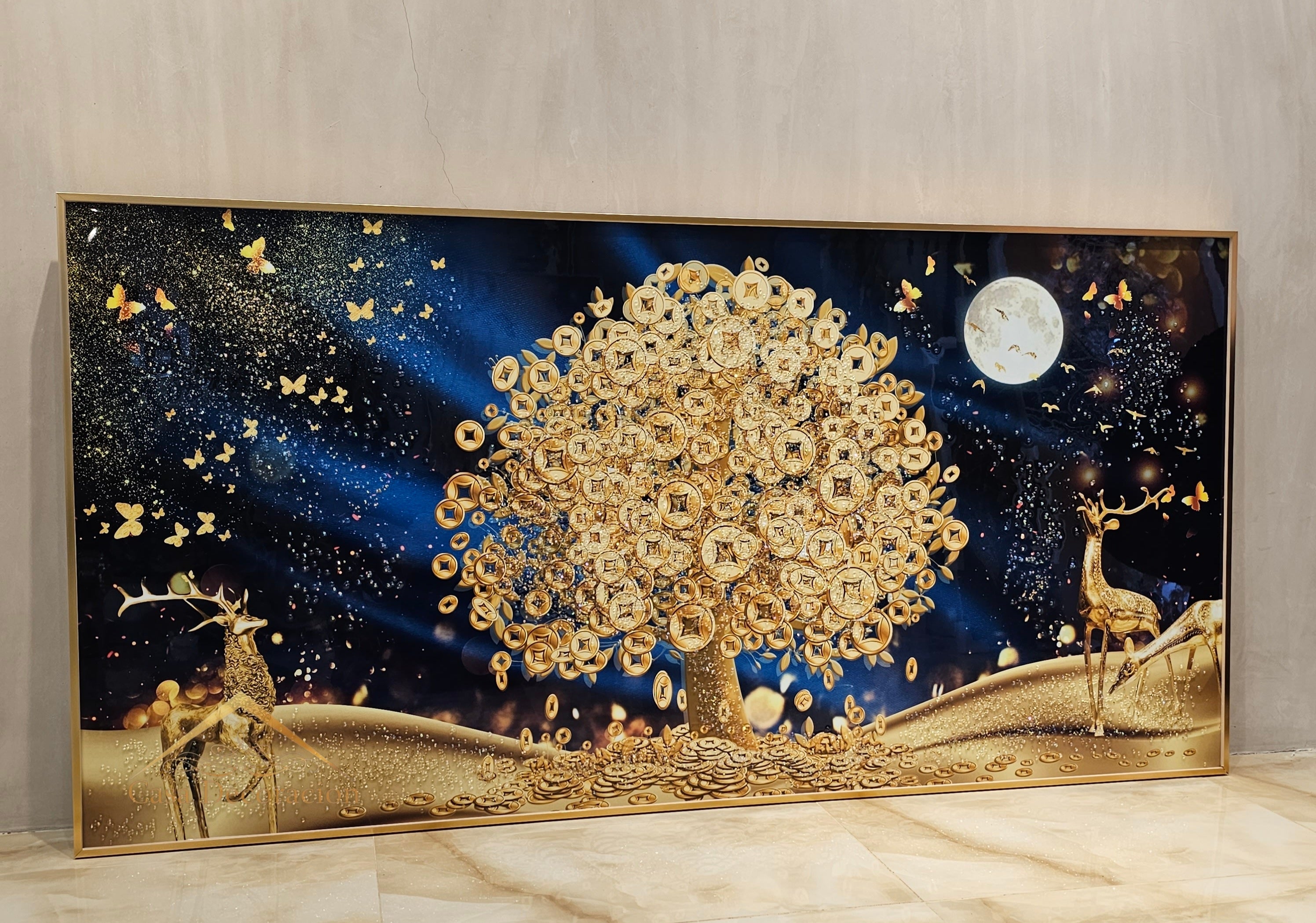 Money Tree W/ LED Light - (160x80cm)