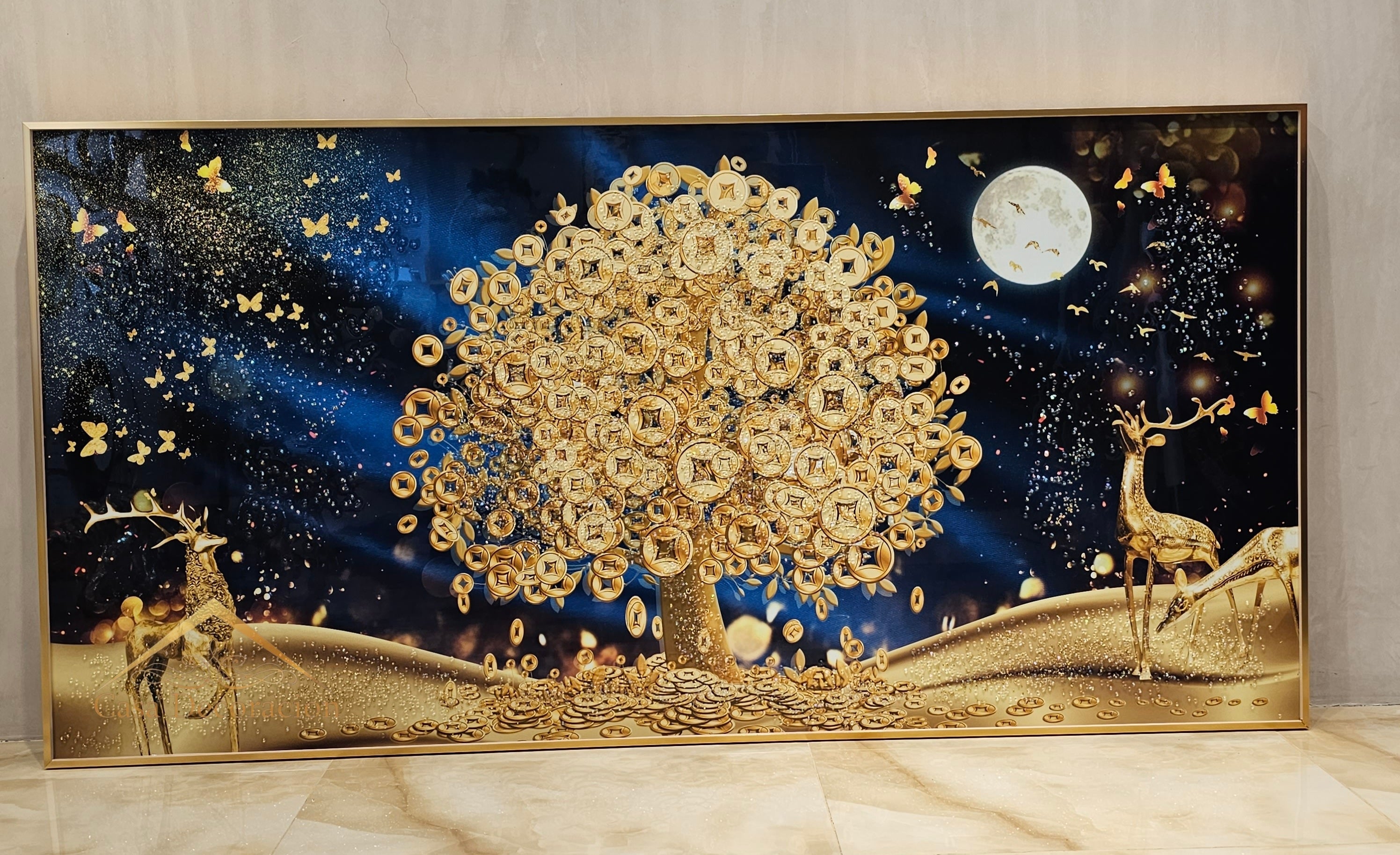 Money Tree W/ LED Light - (160x80cm)