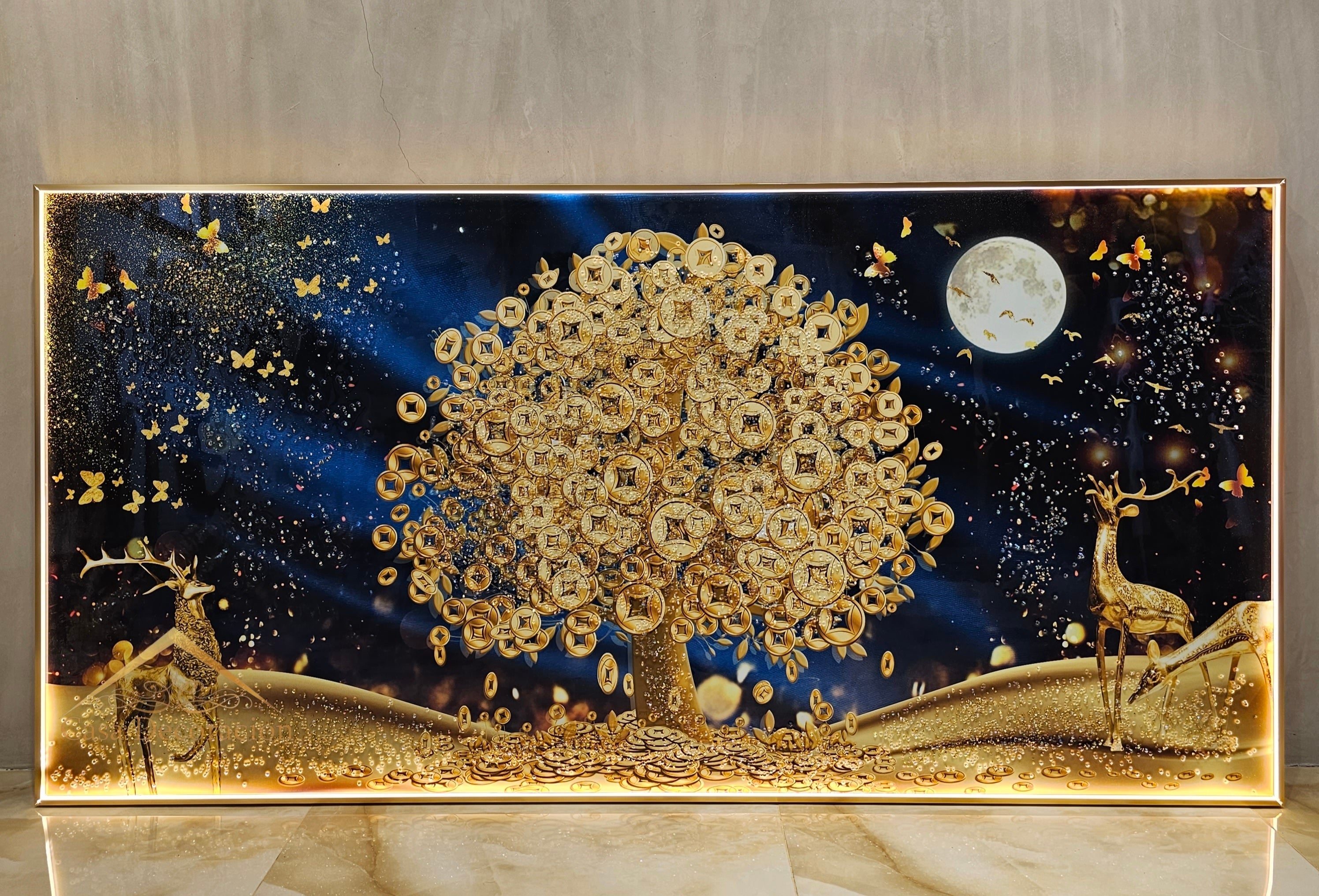 Money Tree W/ LED Light - (160x80cm)