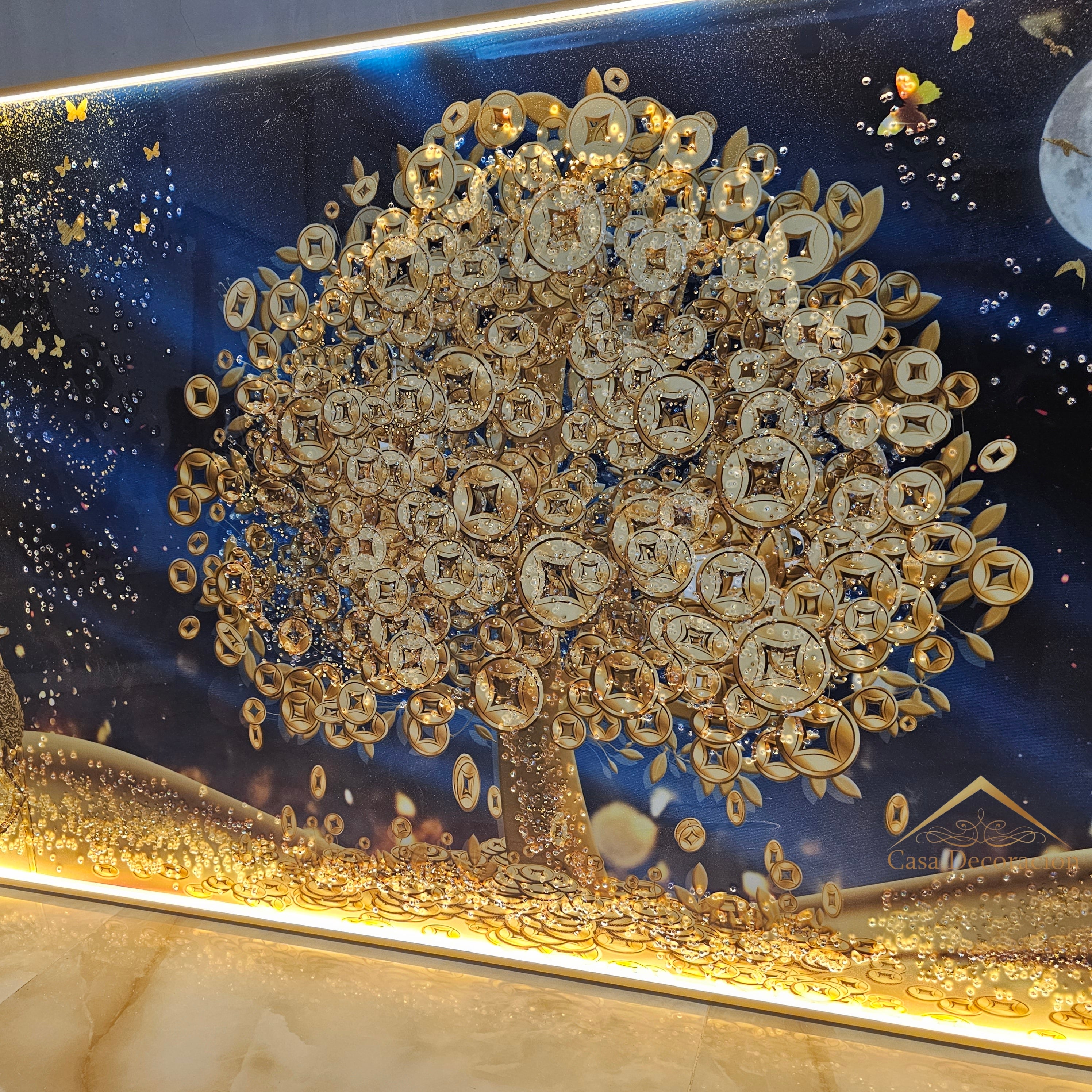 Money Tree W/ LED Light - (160x80cm)