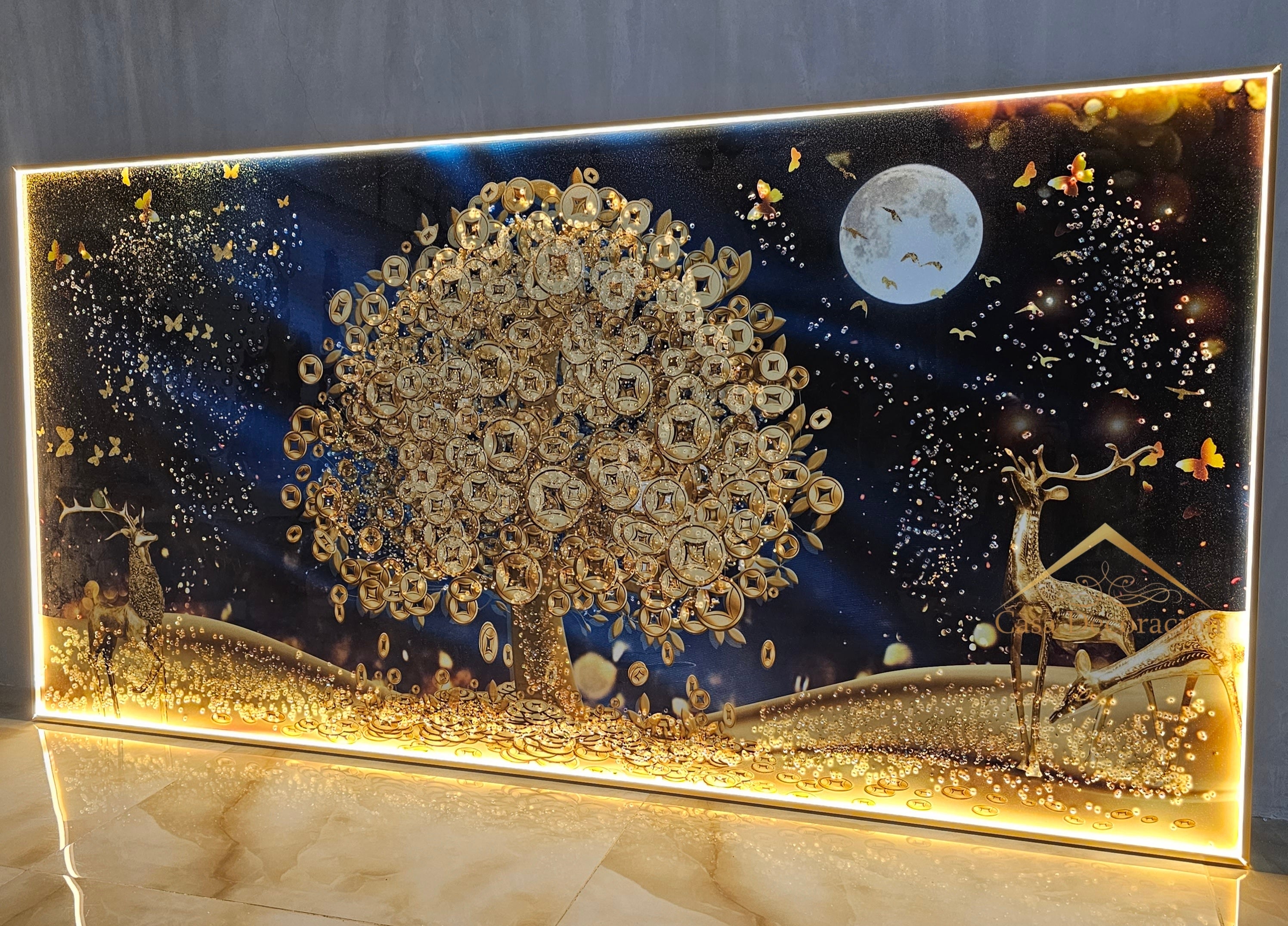 Money Tree W/ LED Light - (160x80cm)