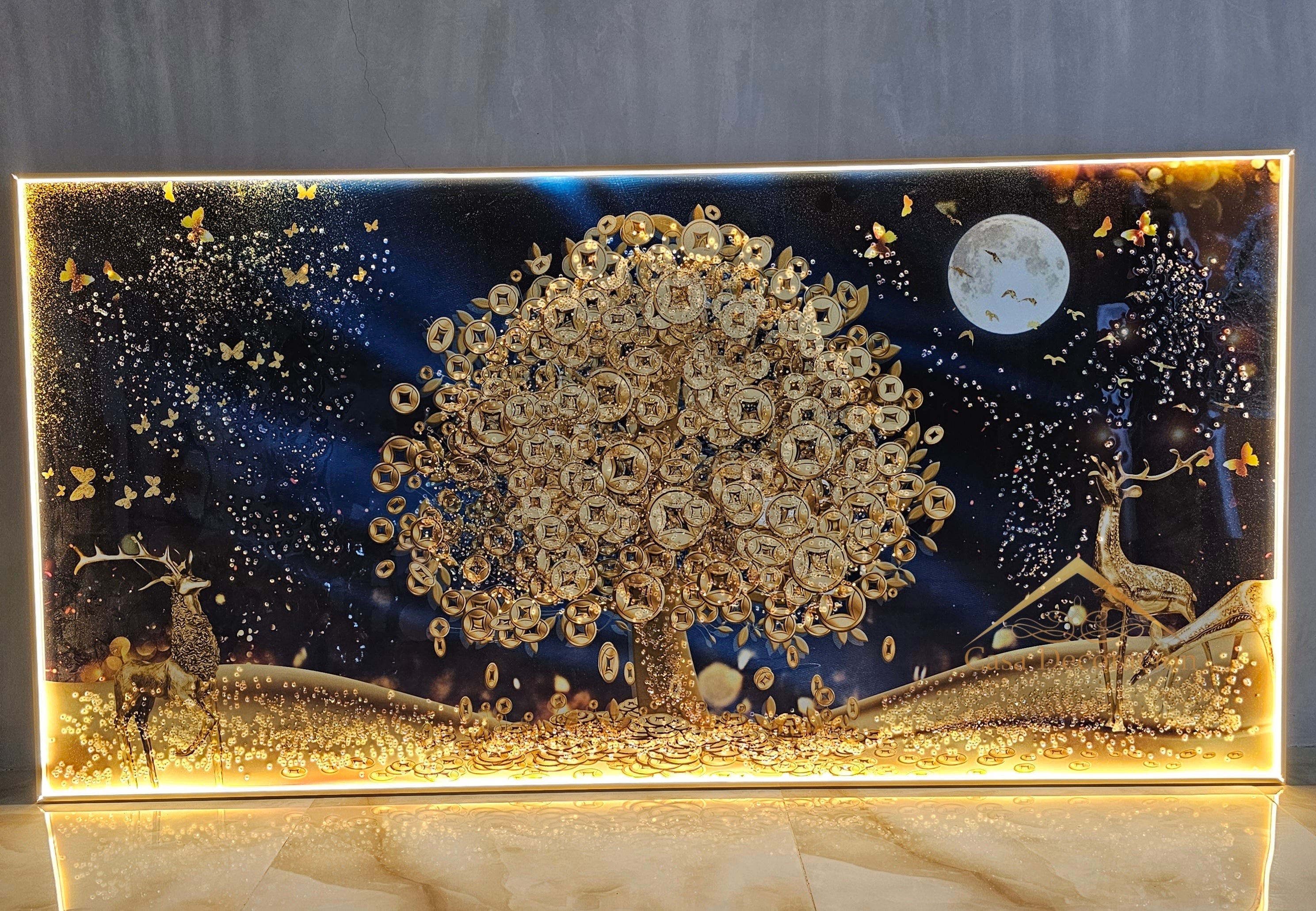 Money Tree W/ LED Light - (160x80cm)