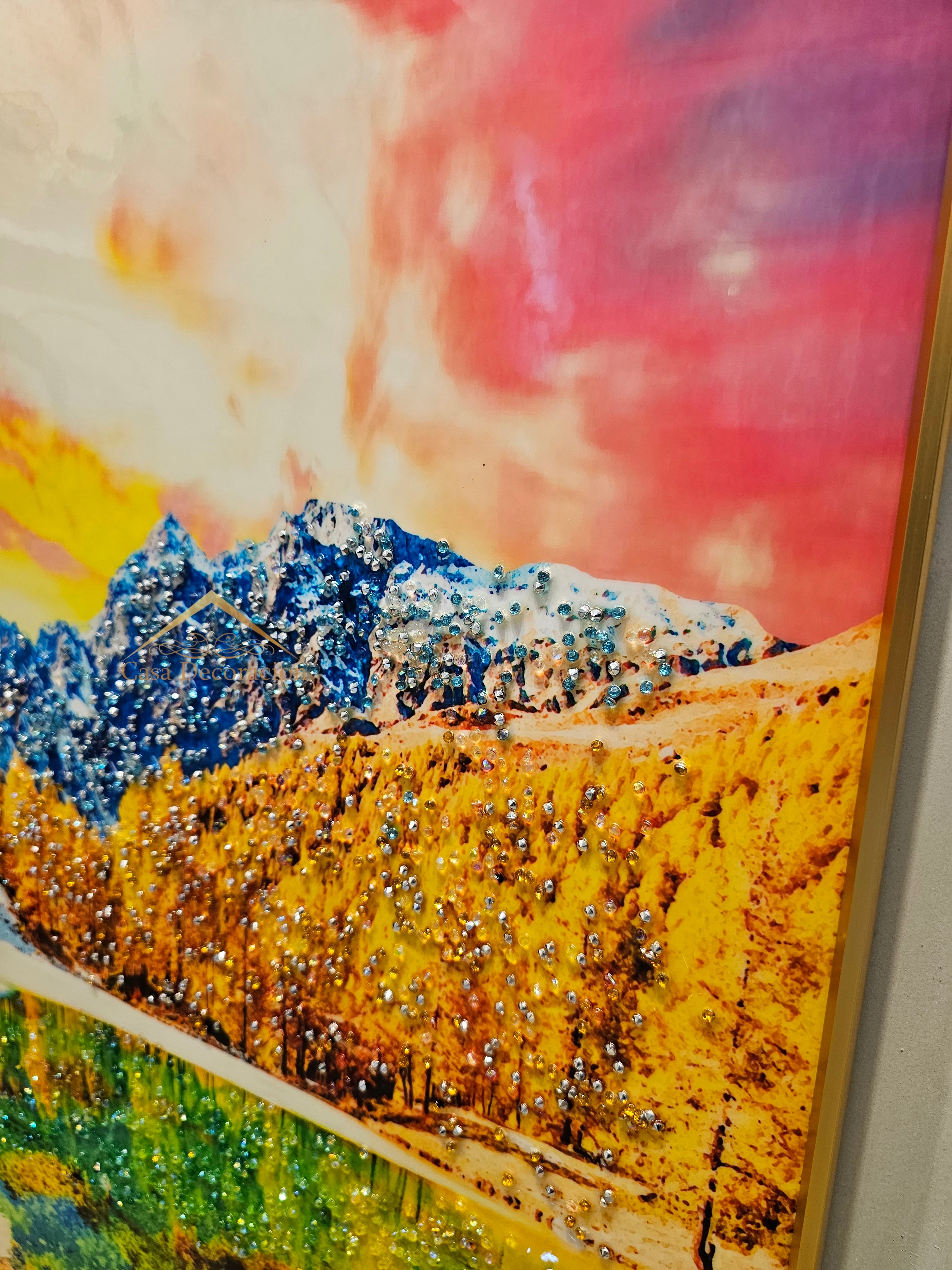 Nature Art - Gold and Pink Theme (120x60cm)