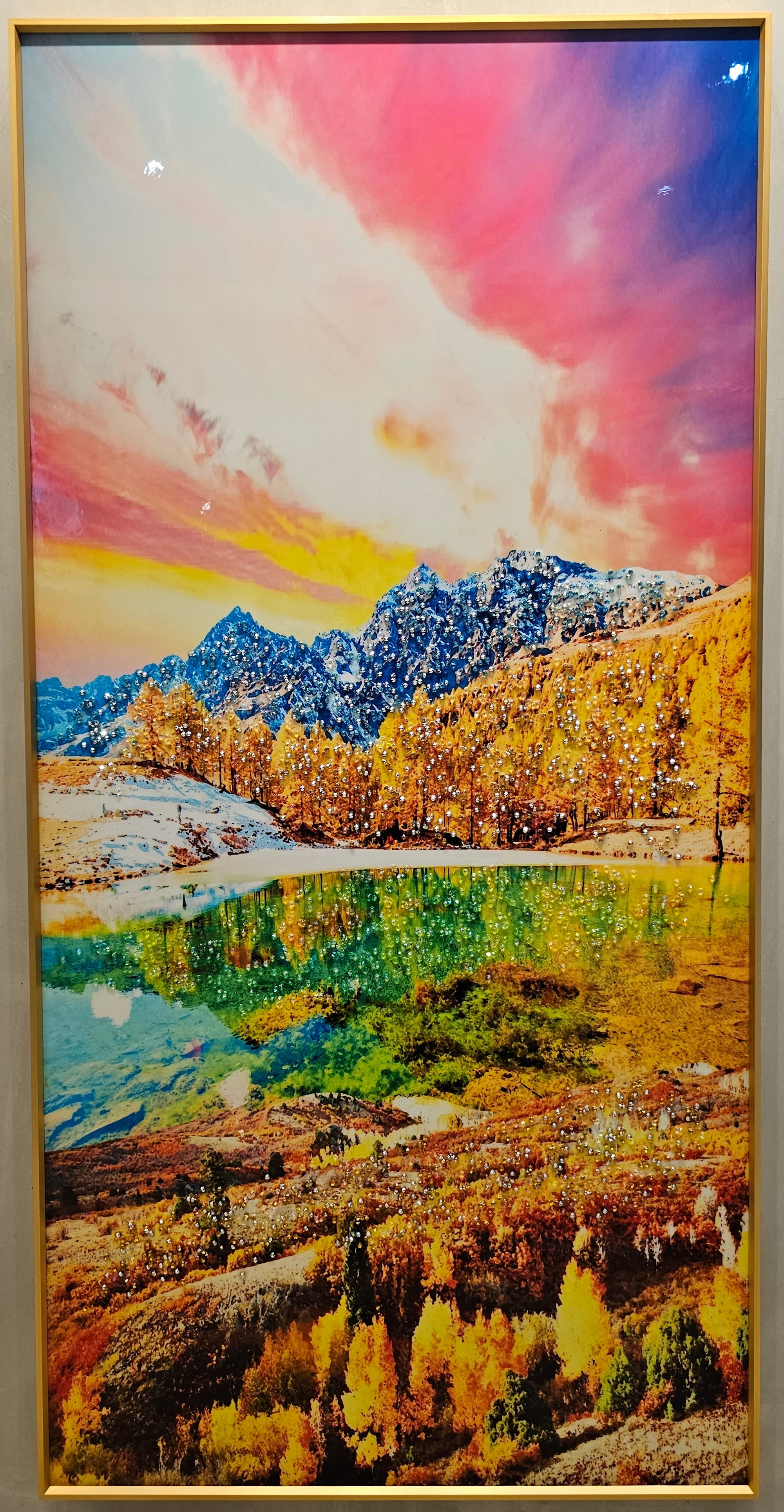 Nature Art - Gold and Pink Theme (120x60cm)