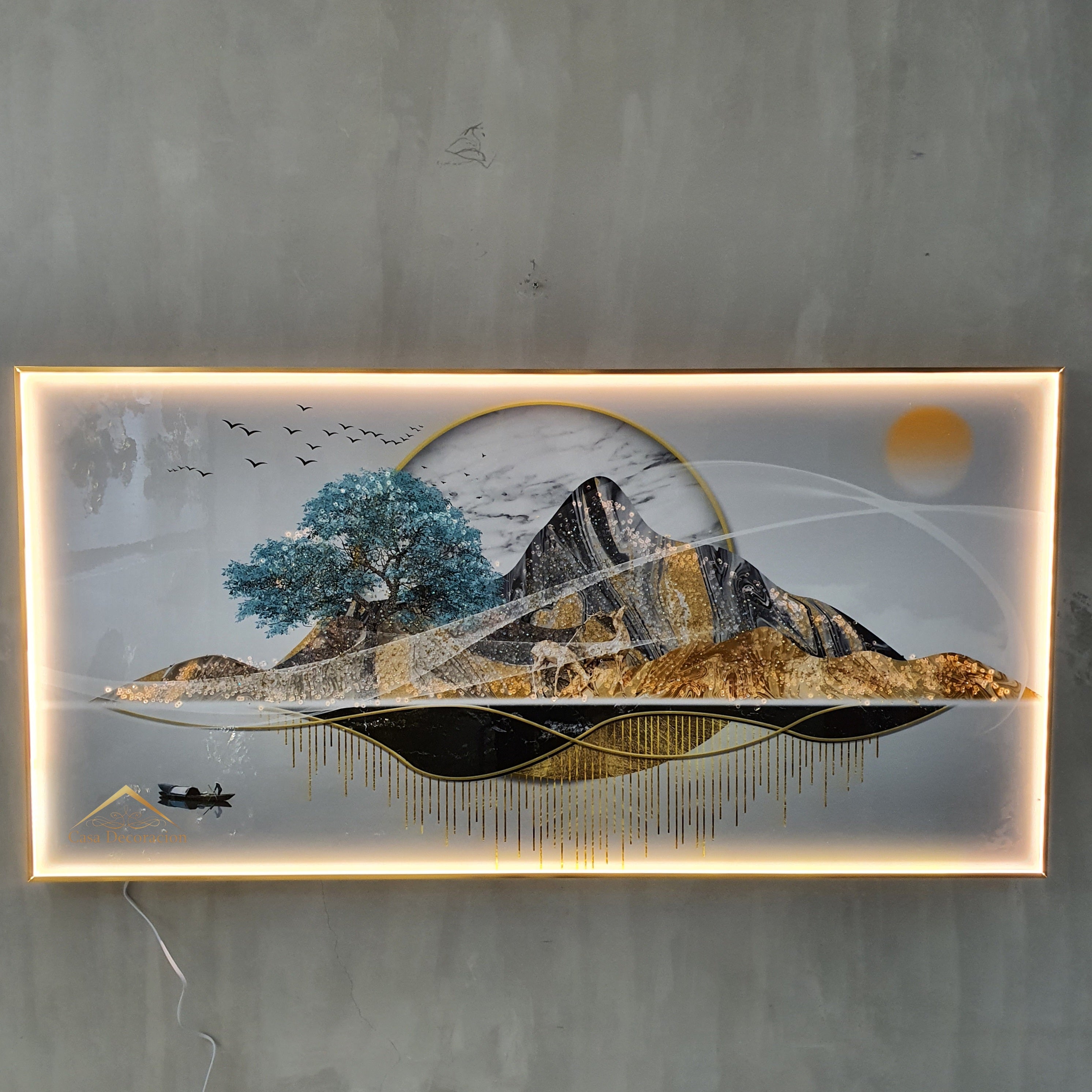 Nature Design Horizontal Crystal Porcelain W/ LED