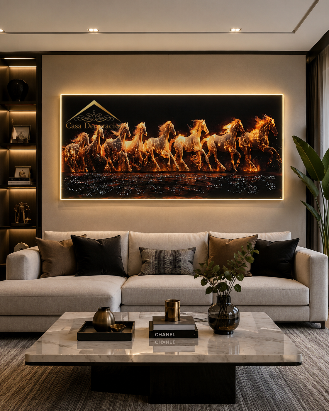 8 Running Fire Horses