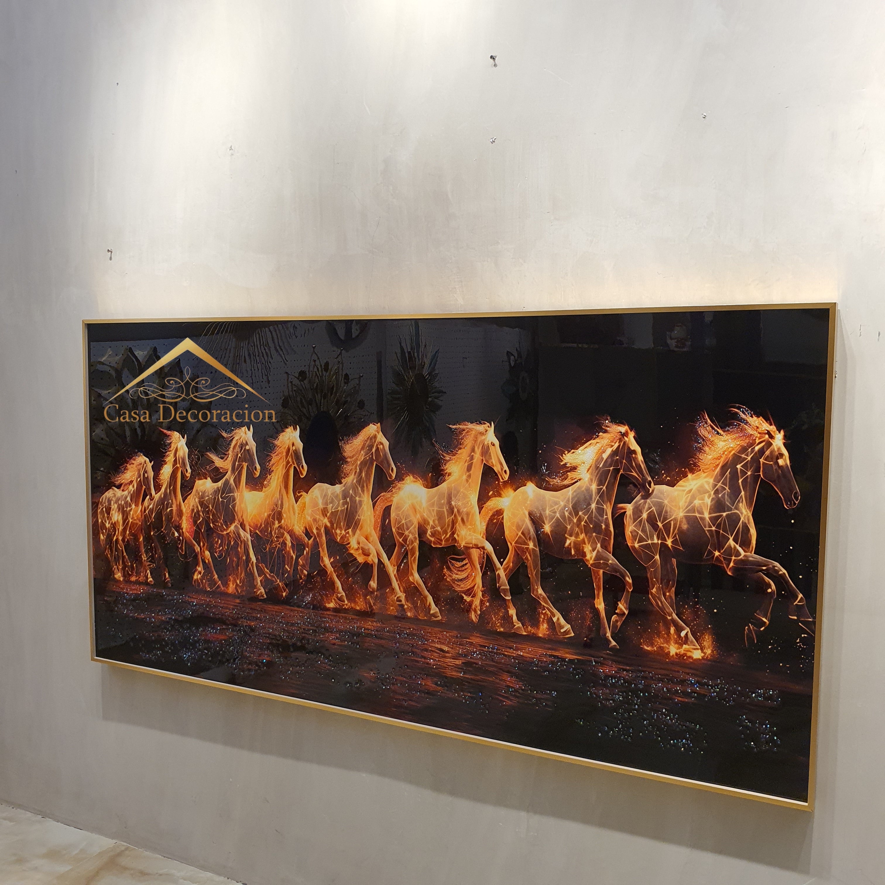 8 Running Fire Horses