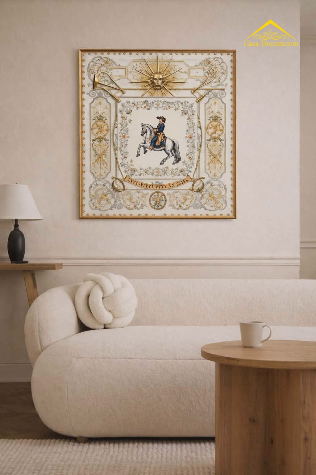 Royal Knight Horse Crystal Painting