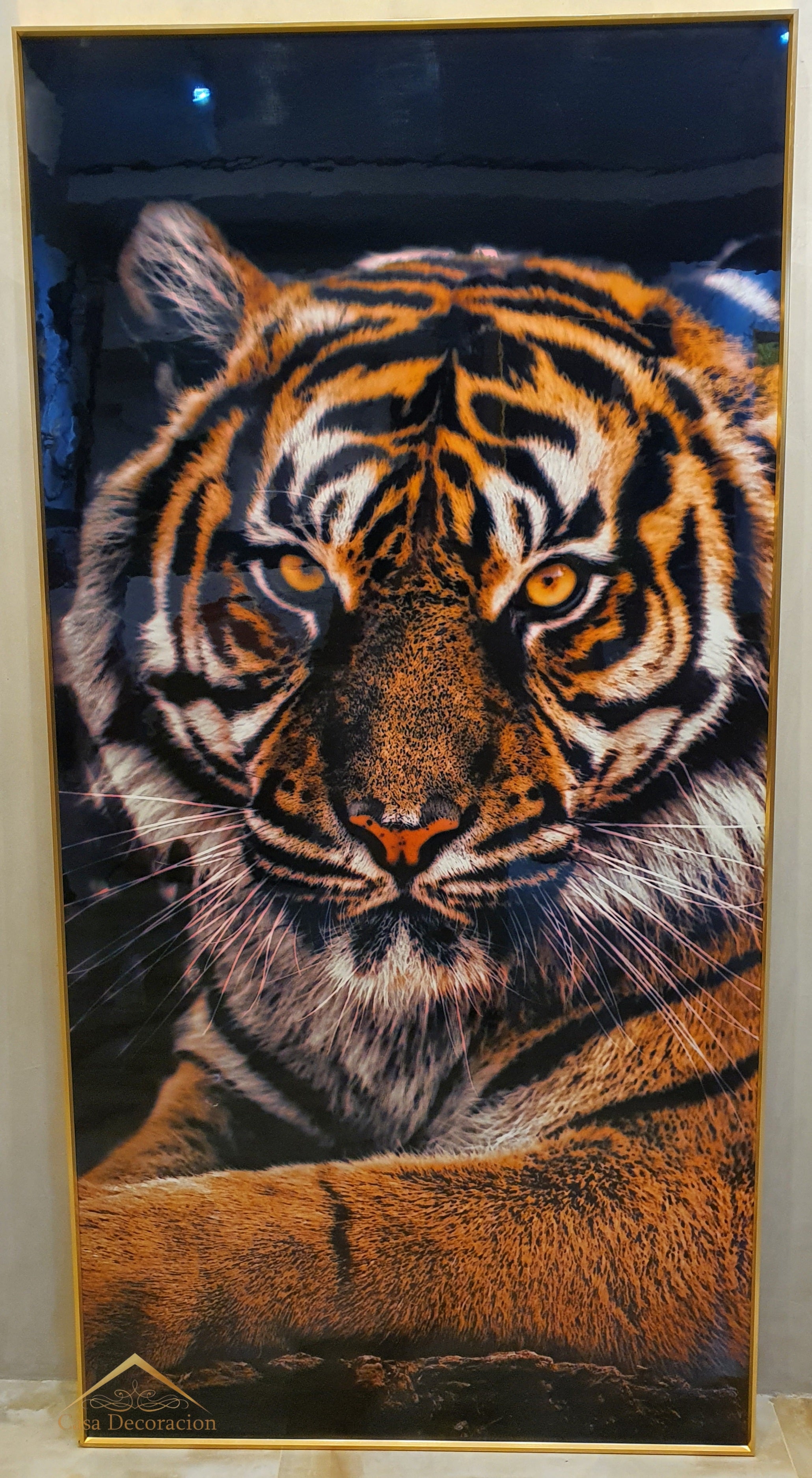 Tiger Crystal Porcelain Painting (160x80cm)