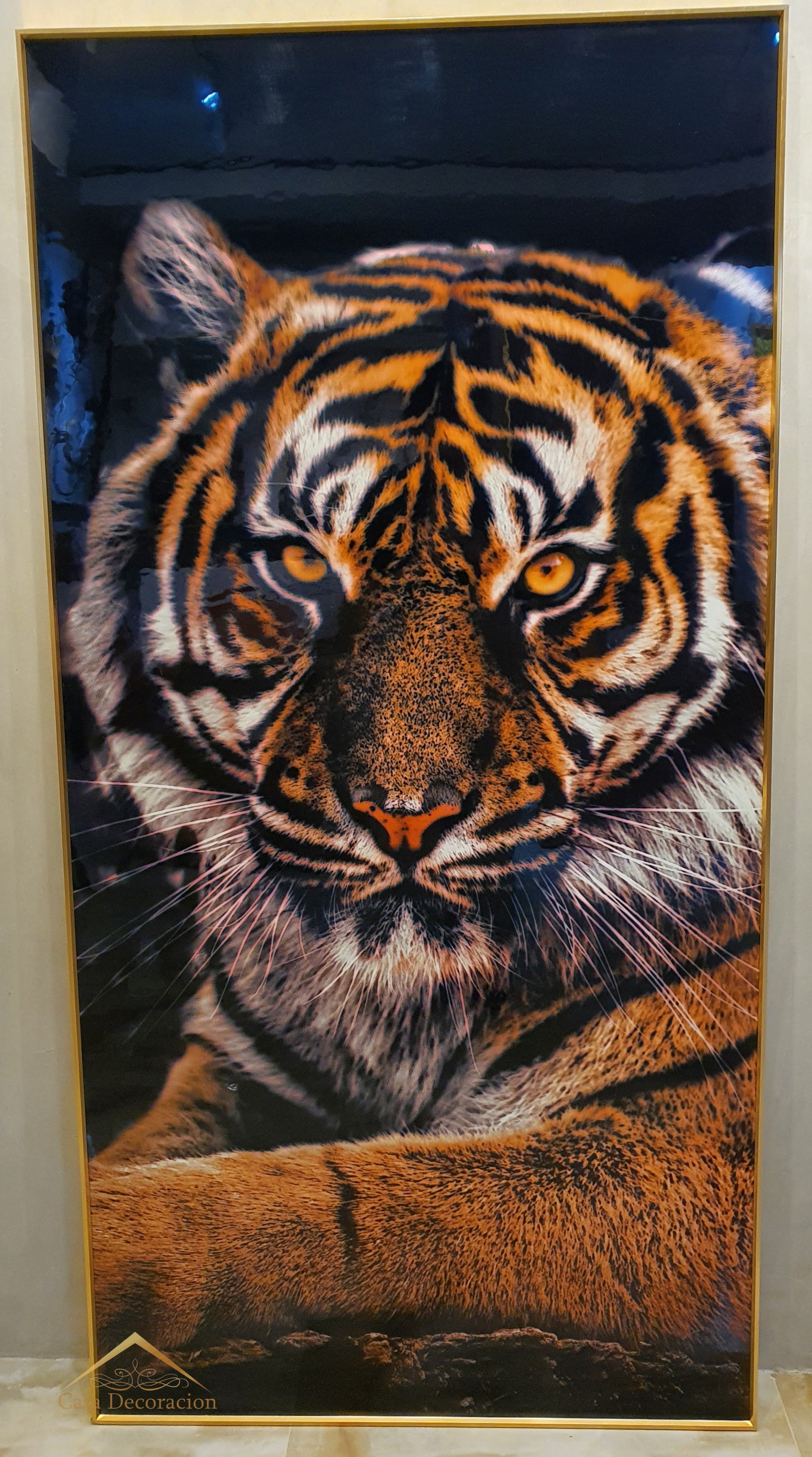 Tiger Crystal Porcelain Painting (160x80cm)