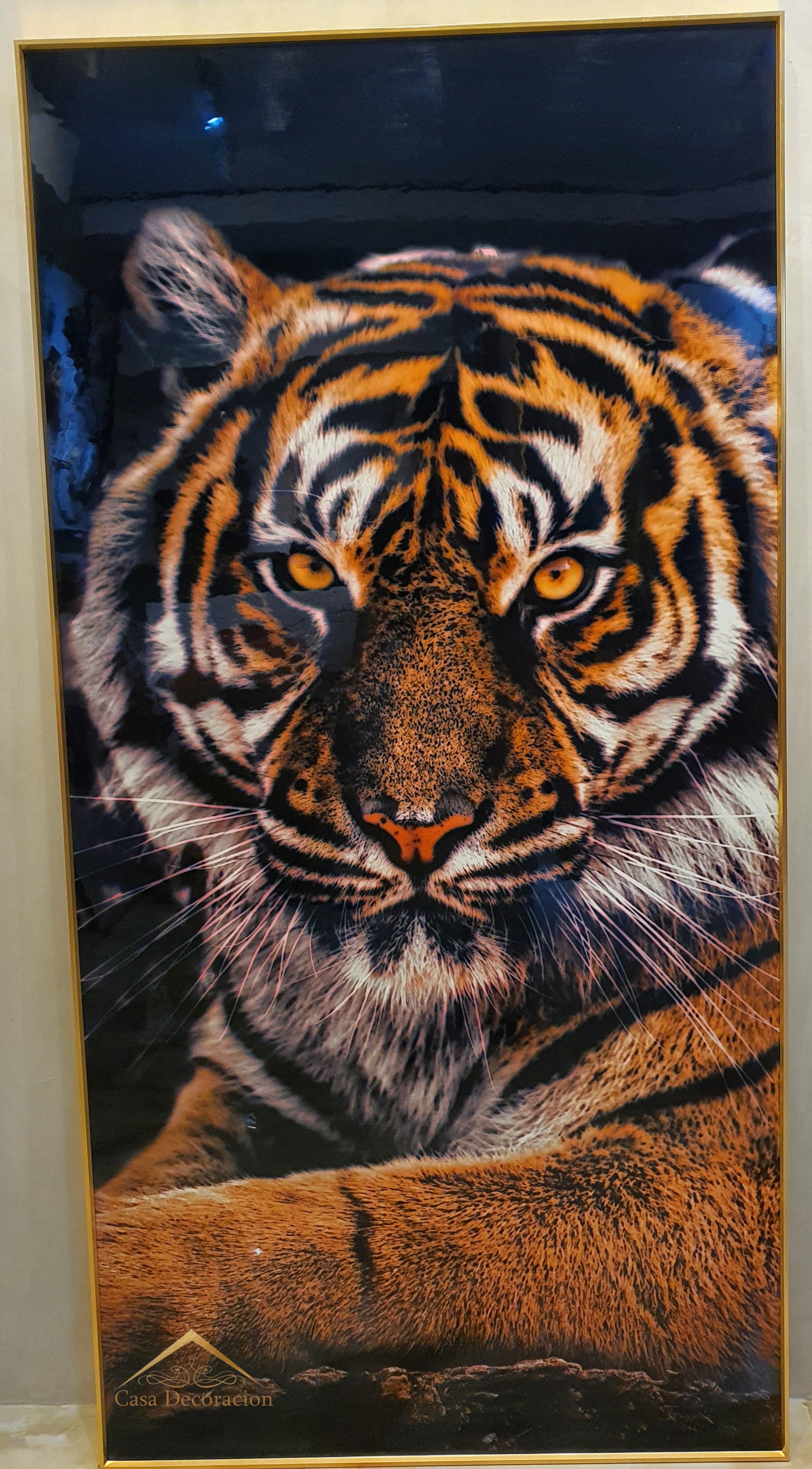 Tiger Crystal Porcelain Painting (160x80cm)
