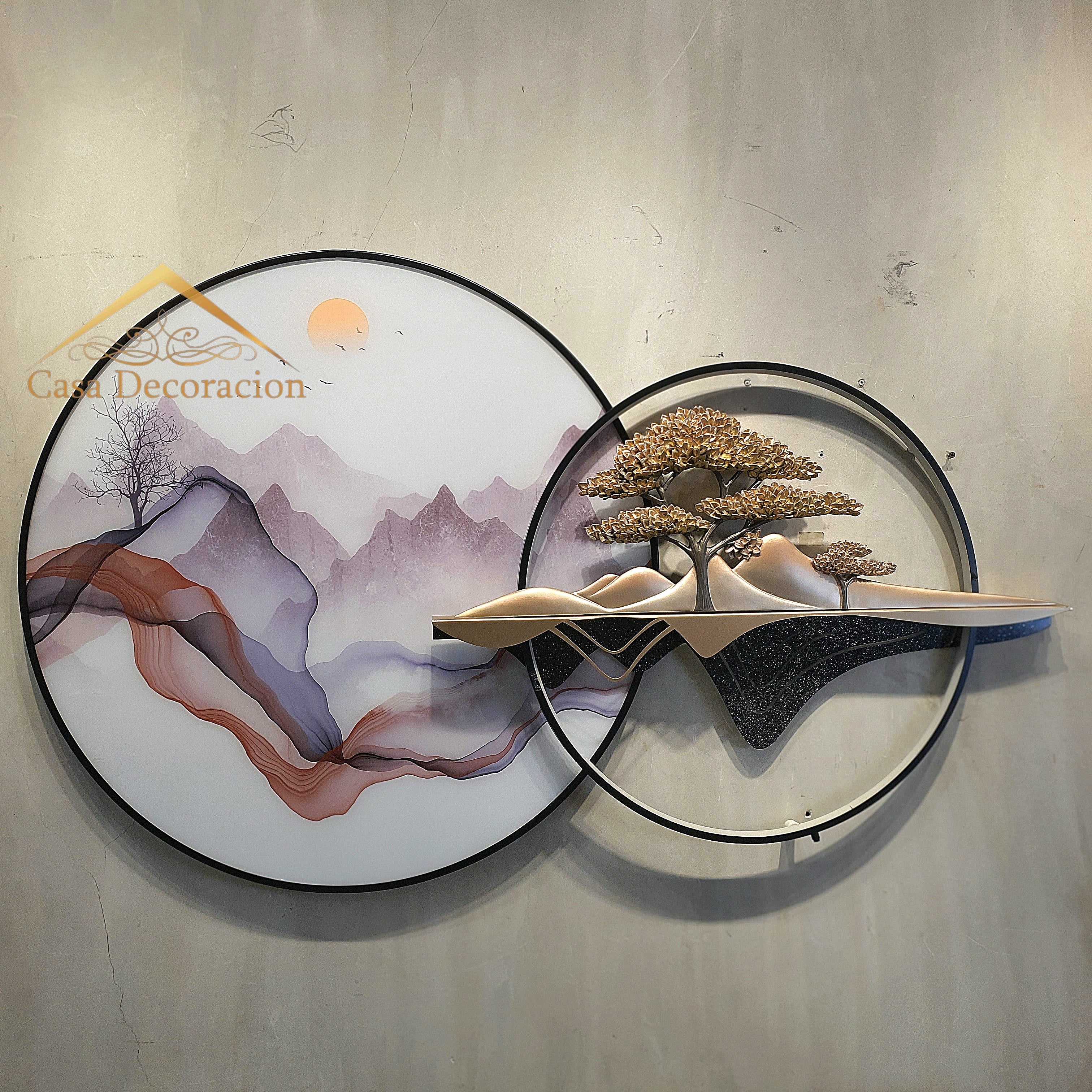 3D Landscape Round Wall Art