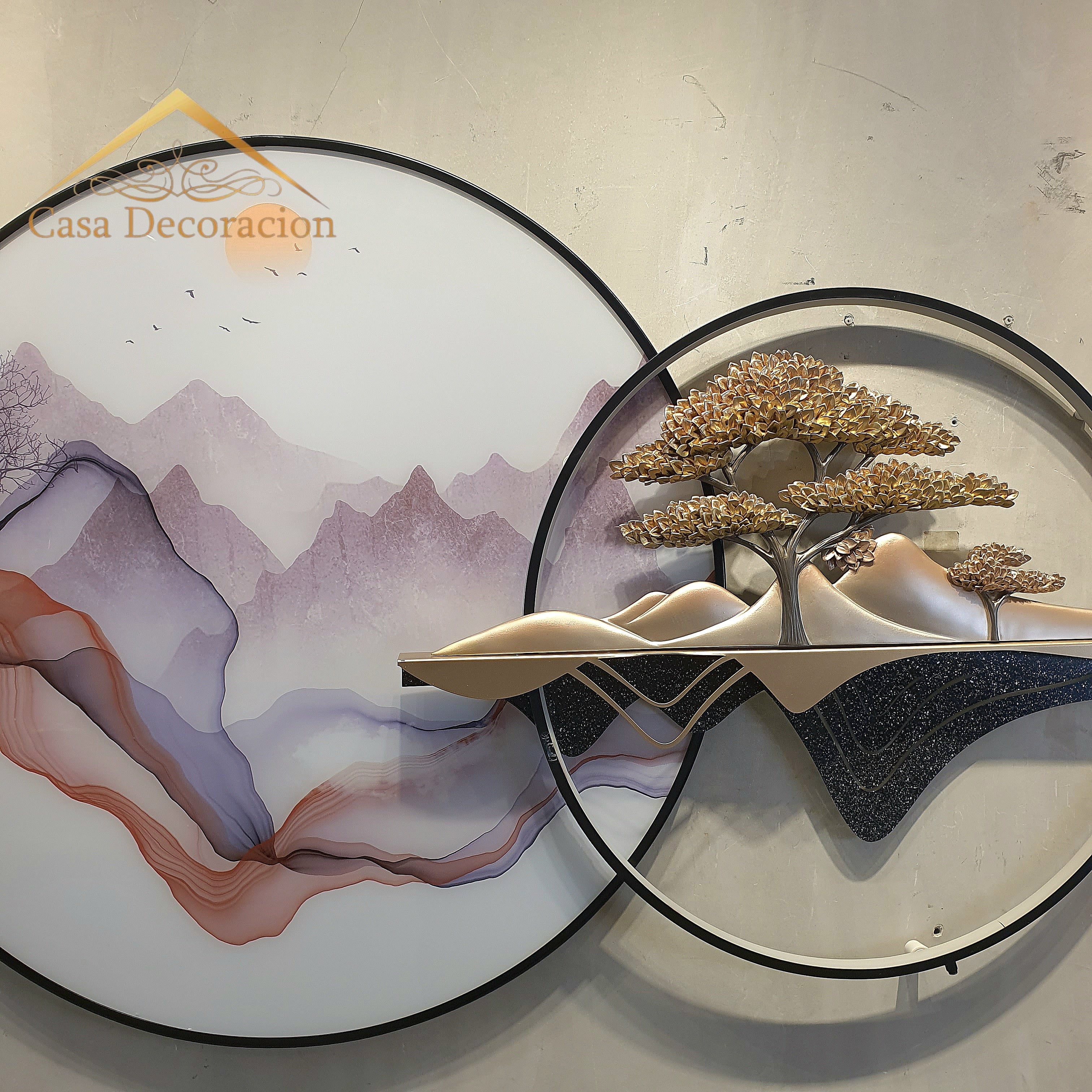 3D Landscape Round Wall Art
