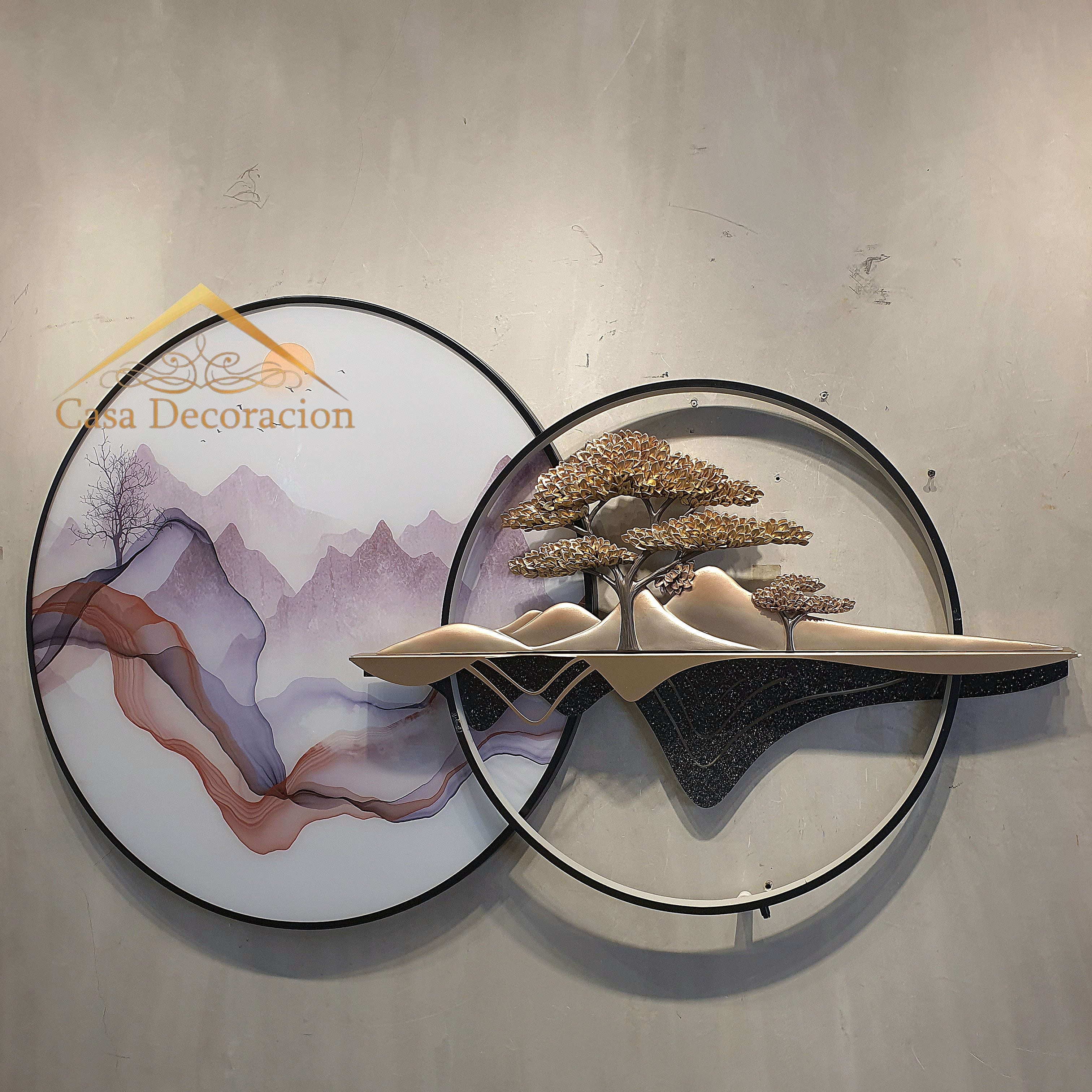 3D Landscape Round Wall Art