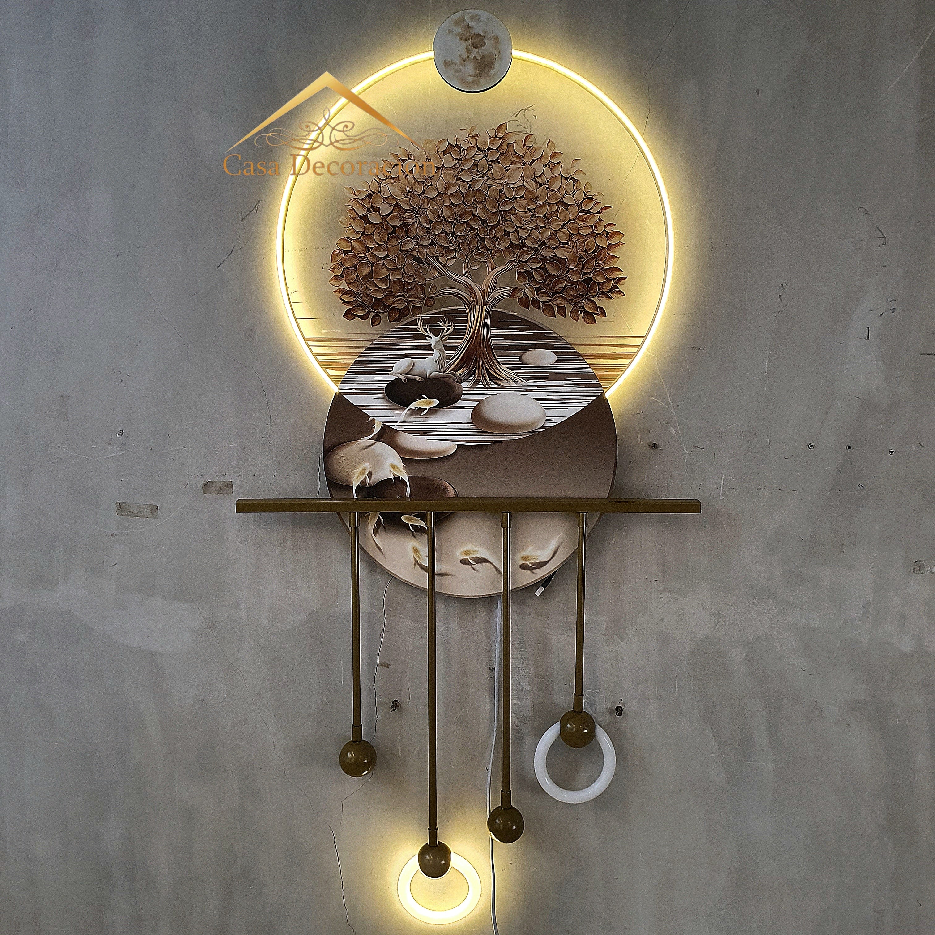 3D Tree of Wealth LED Wall Art Sculpture