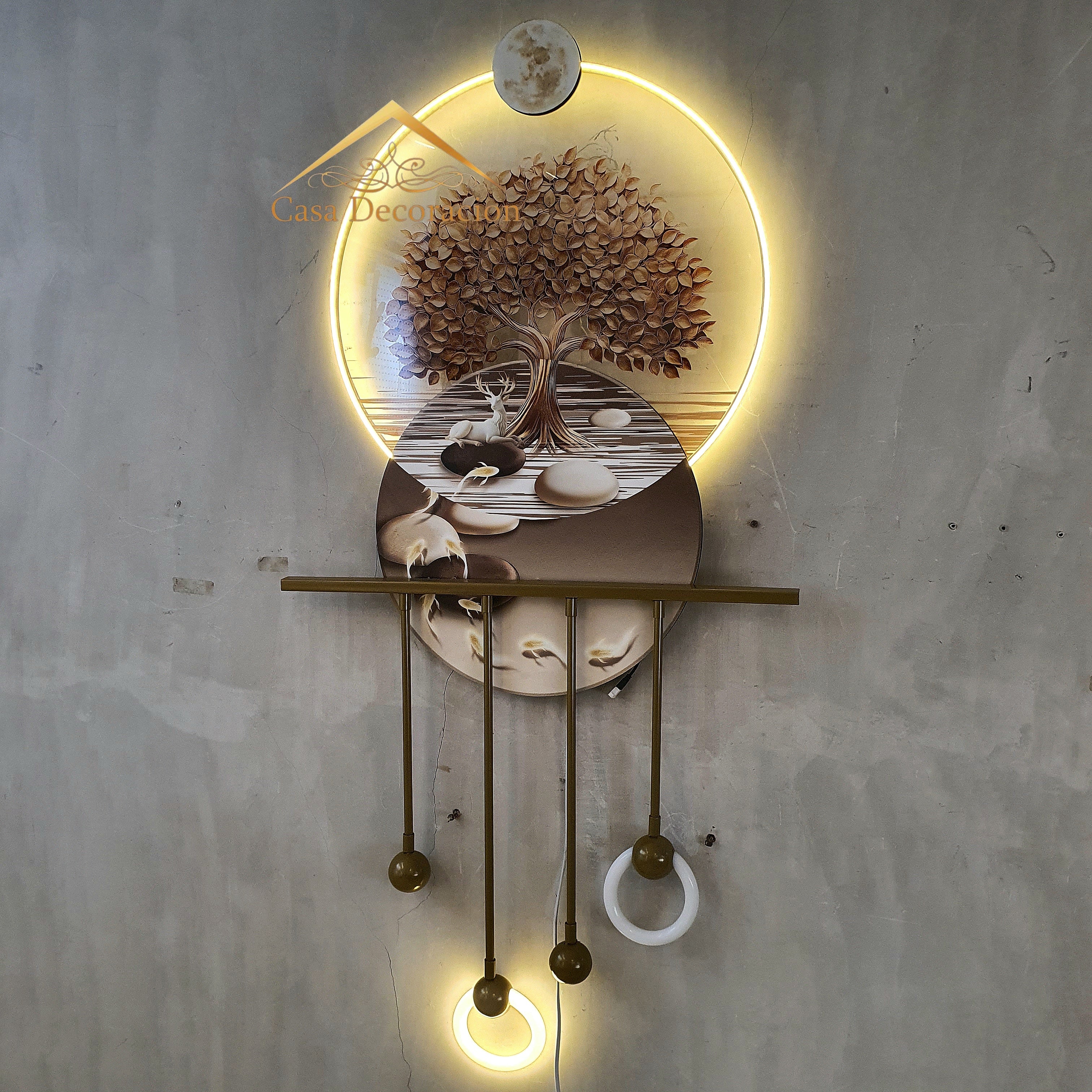 3D Tree of Wealth LED Wall Art Sculpture