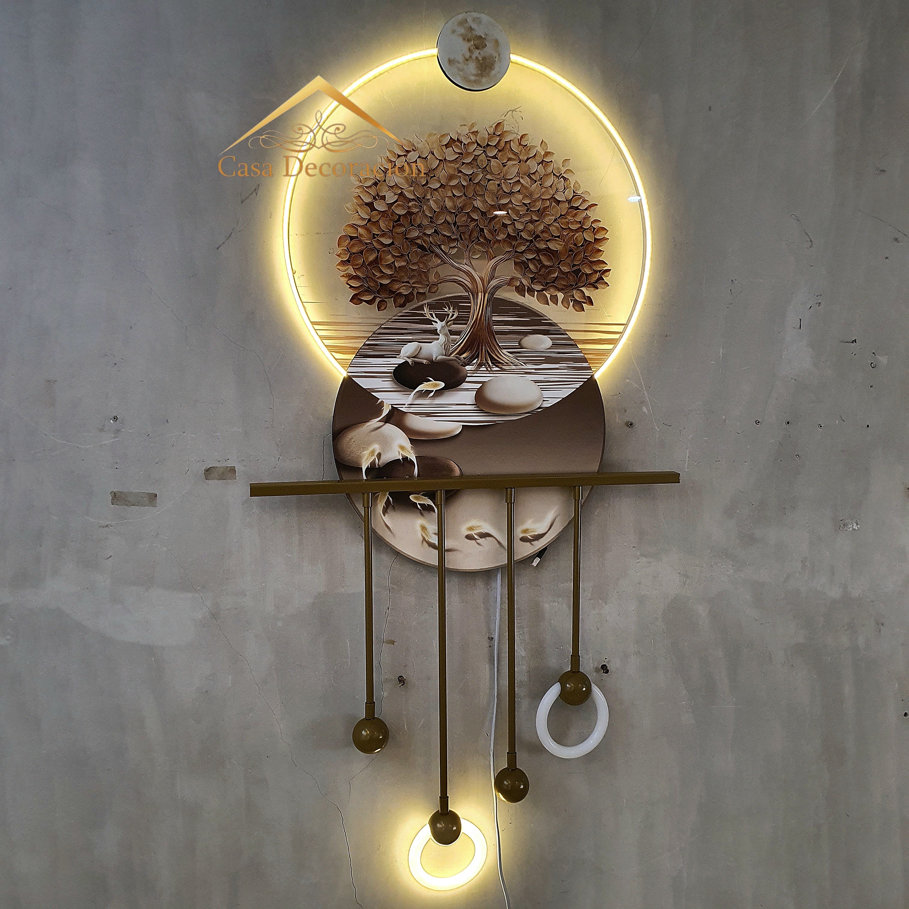 3D Tree of Wealth LED Wall Art Sculpture