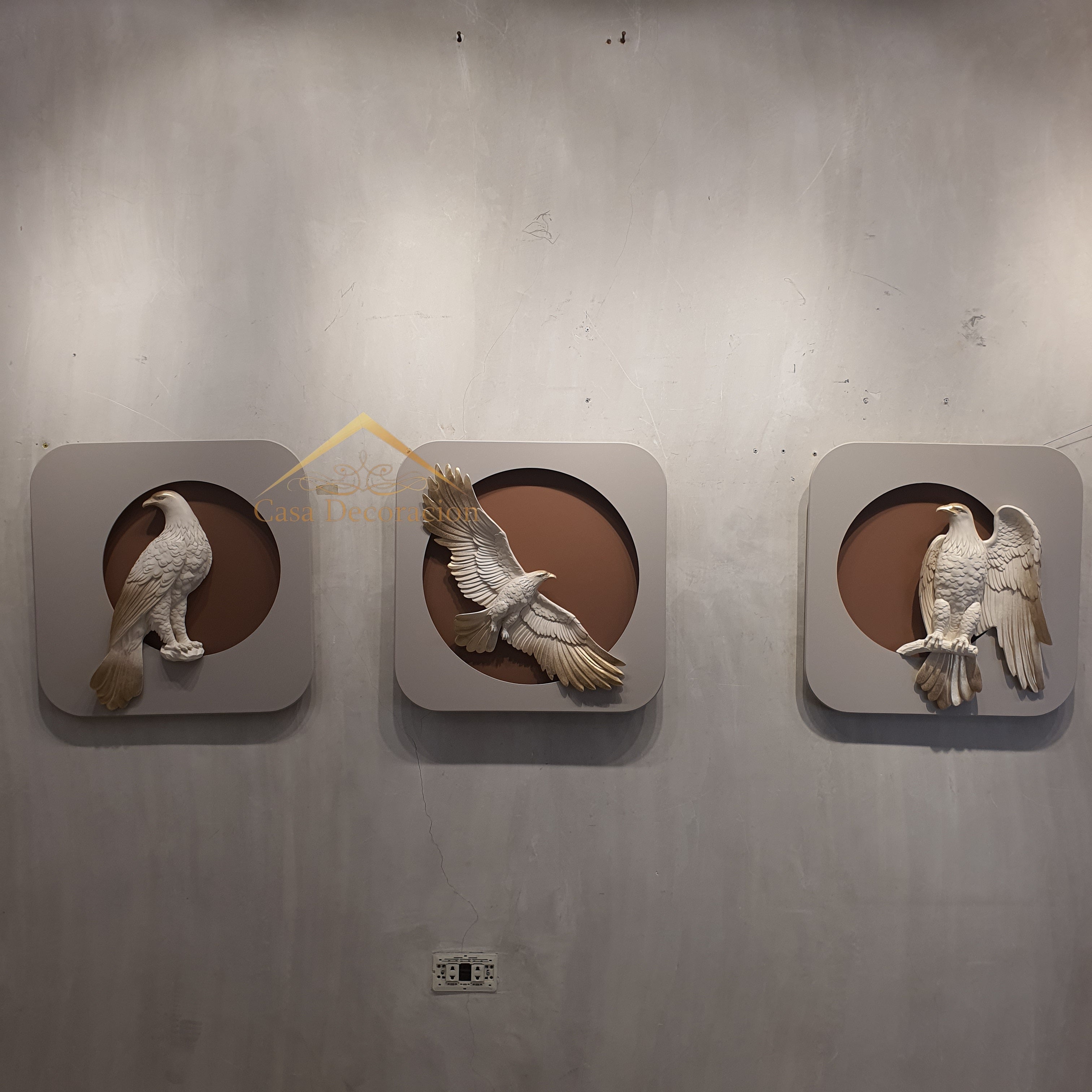 Eagle Resin Wall Art Set of 3