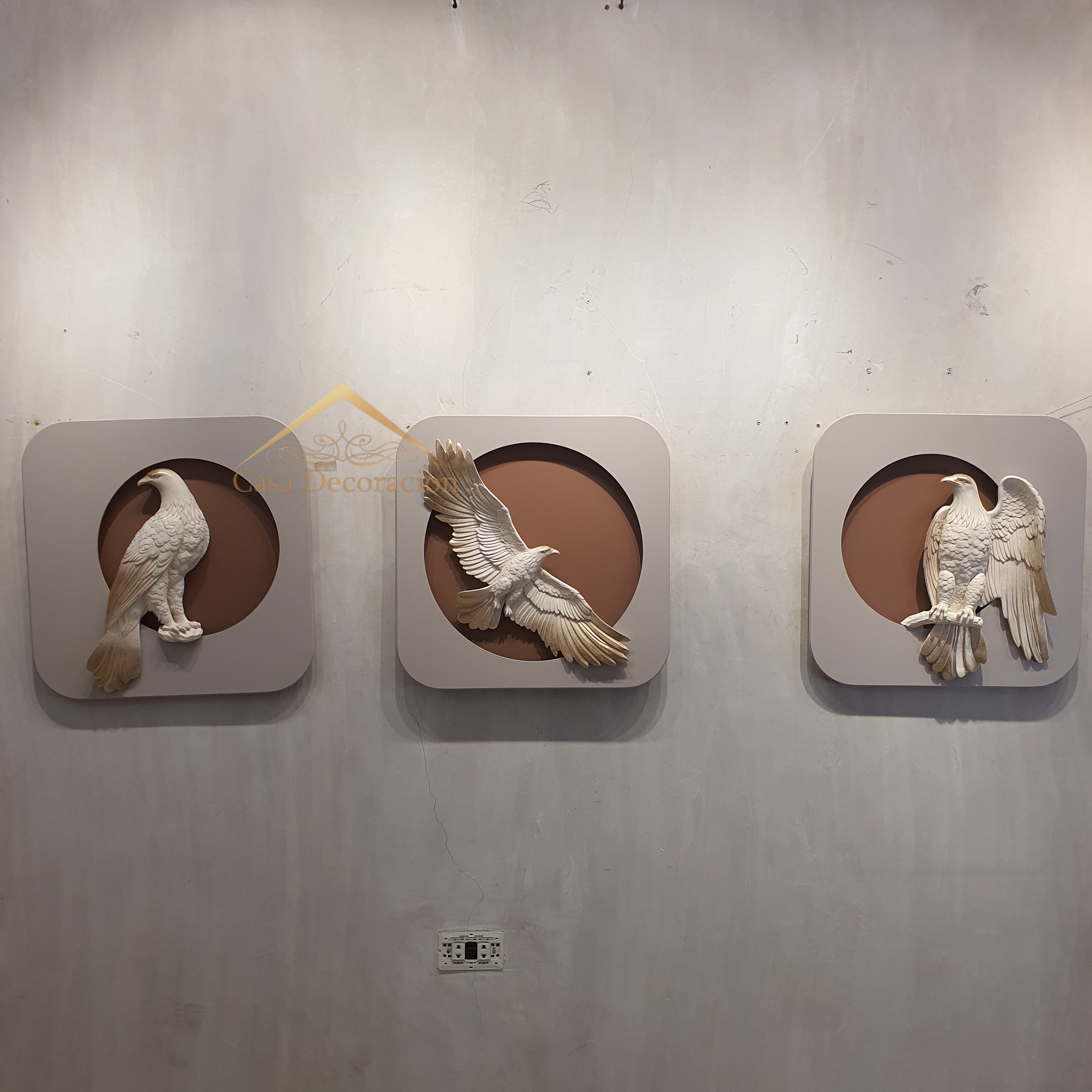 Eagle Resin Wall Art Set of 3