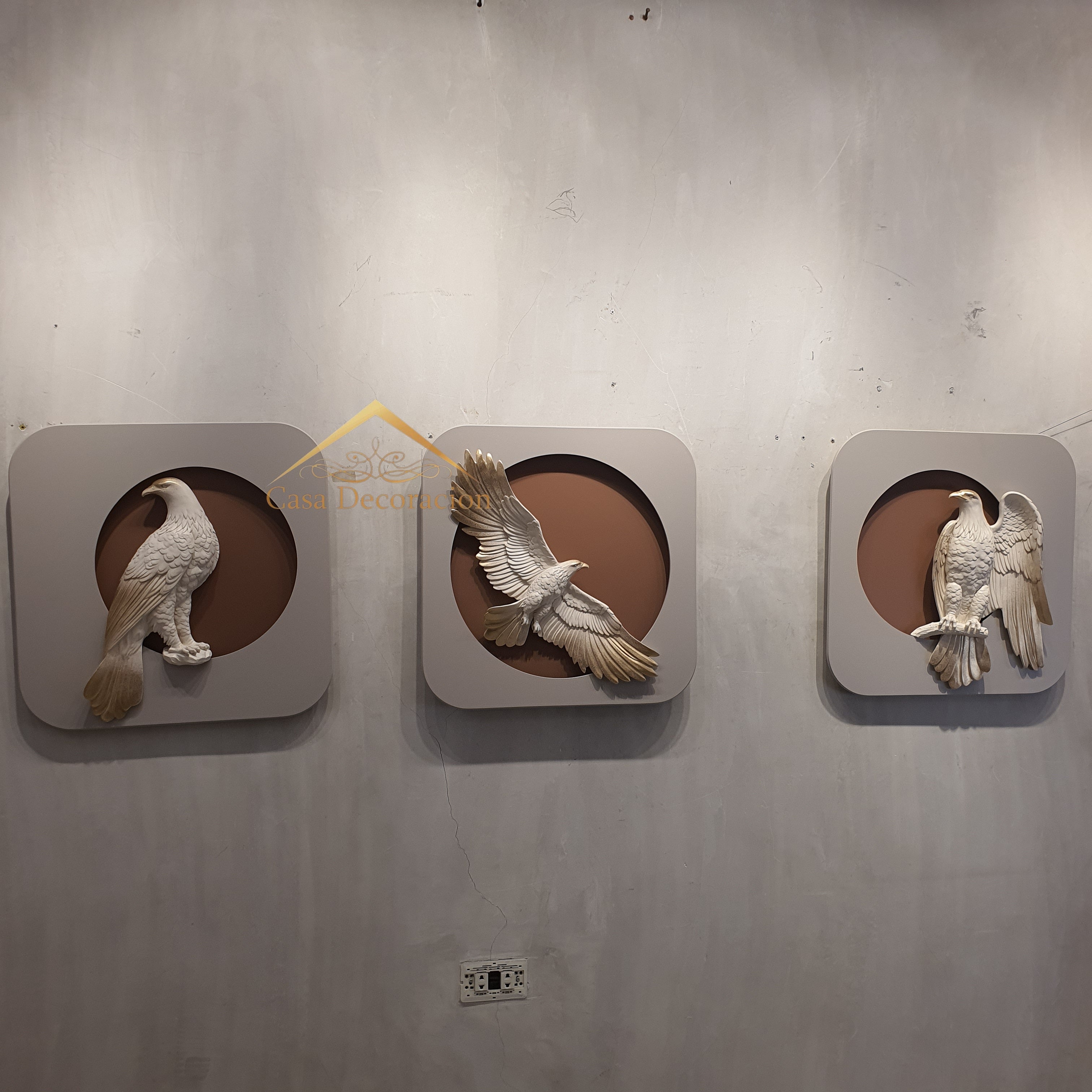 Eagle Resin Wall Art Set of 3