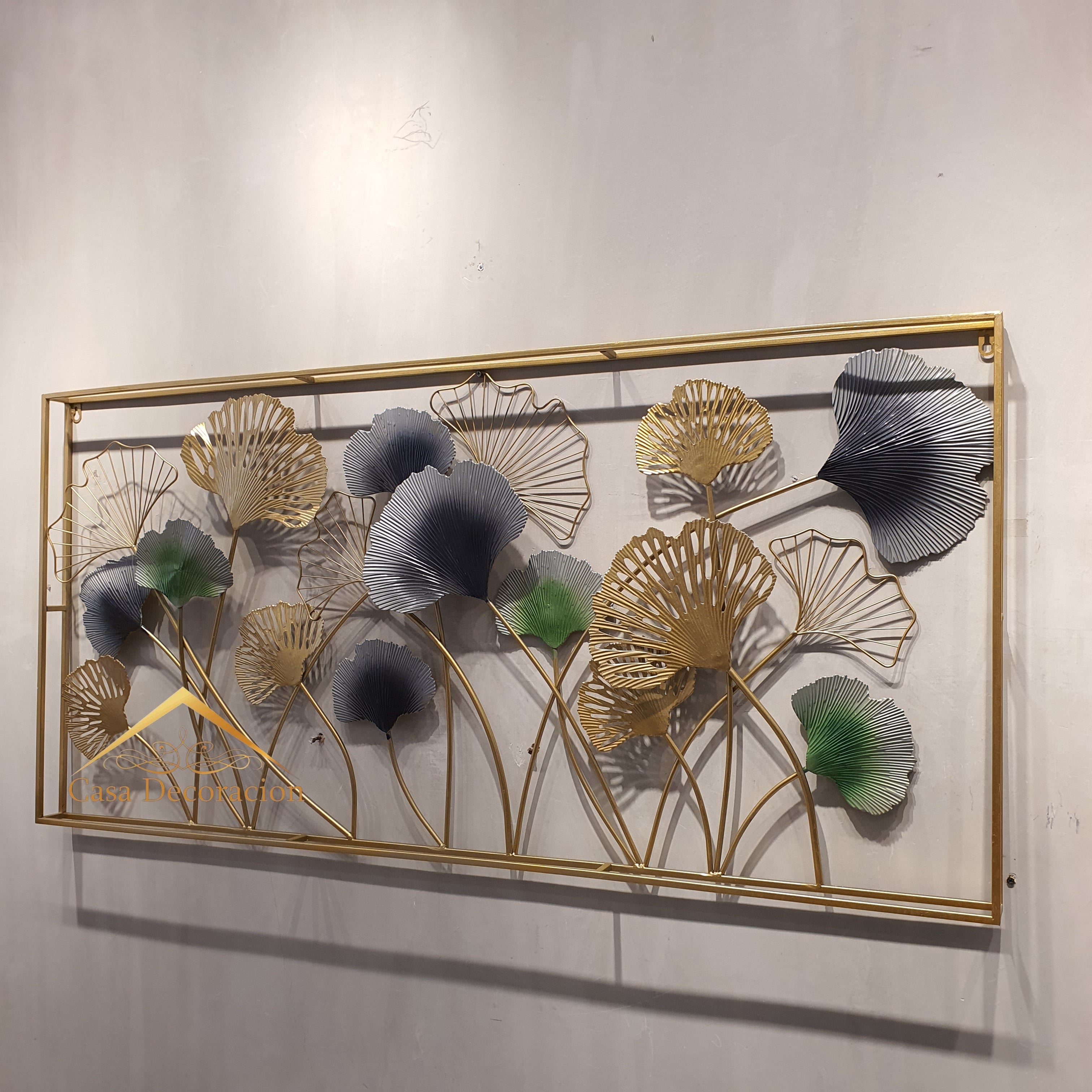 Gingko Leaf Metal Decor - Horizontal