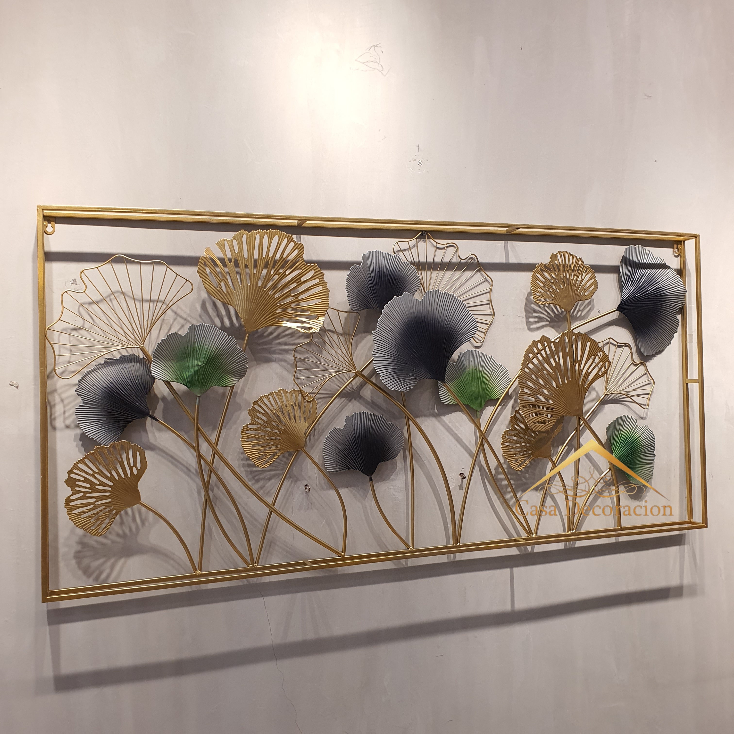 Gingko Leaf Metal Decor - Horizontal