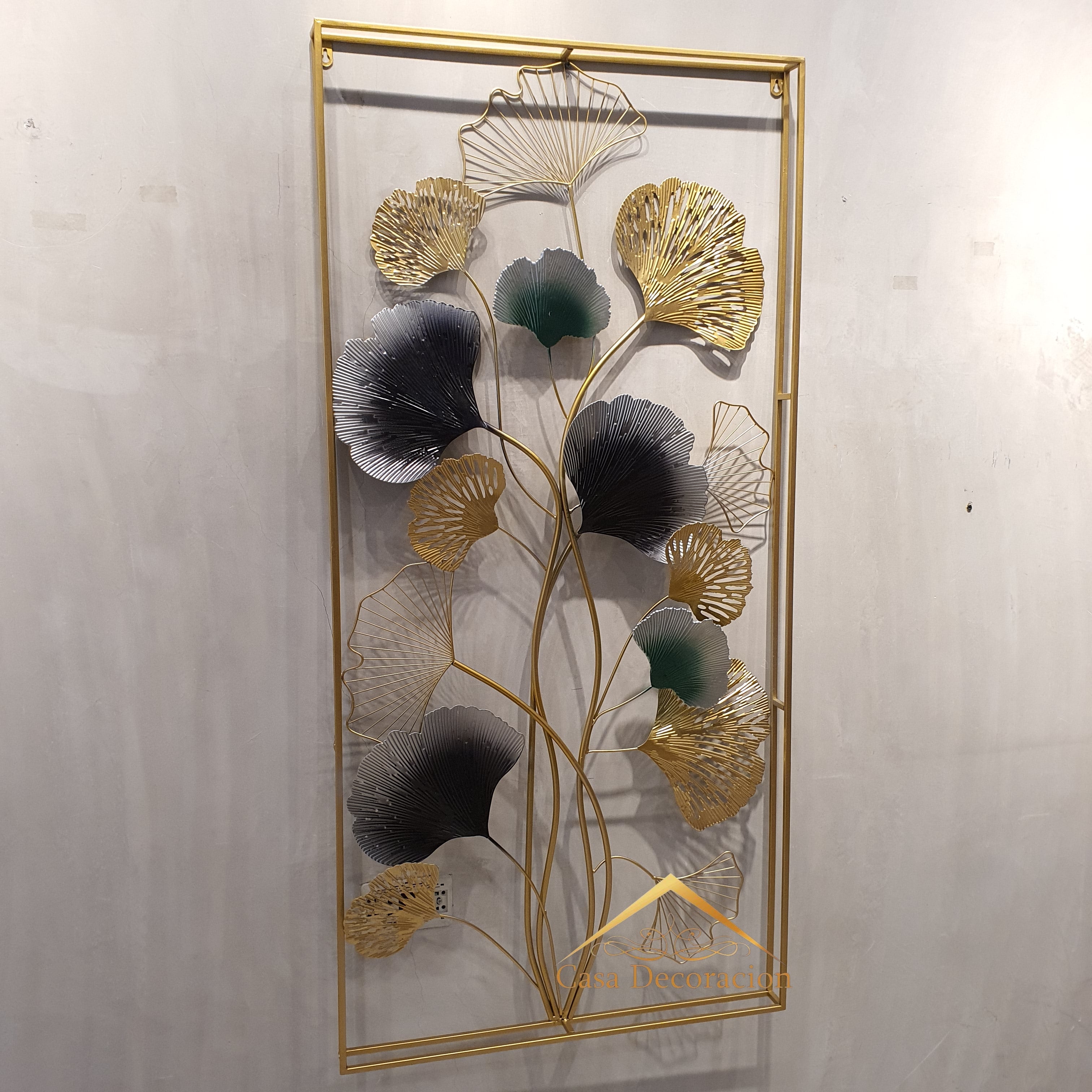 Gingko Leaf Metal Decor Vertical