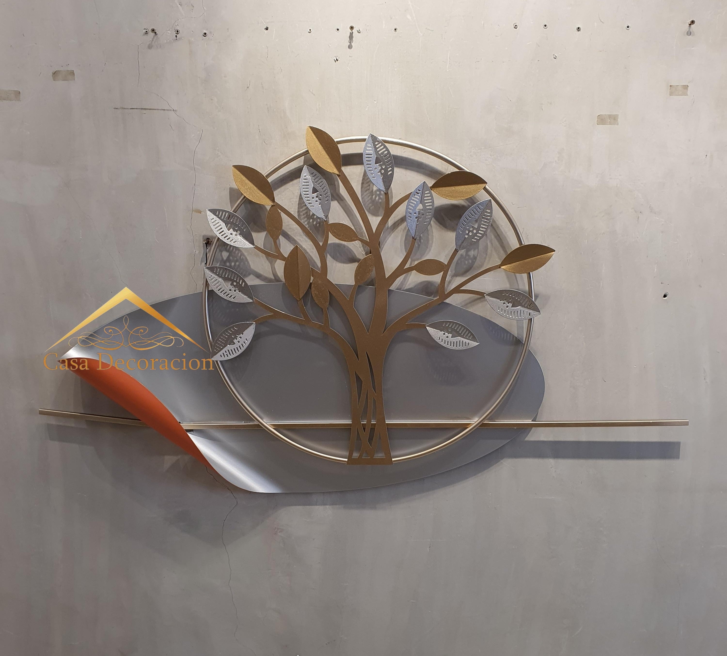 Gold Metal Tree Wall Art