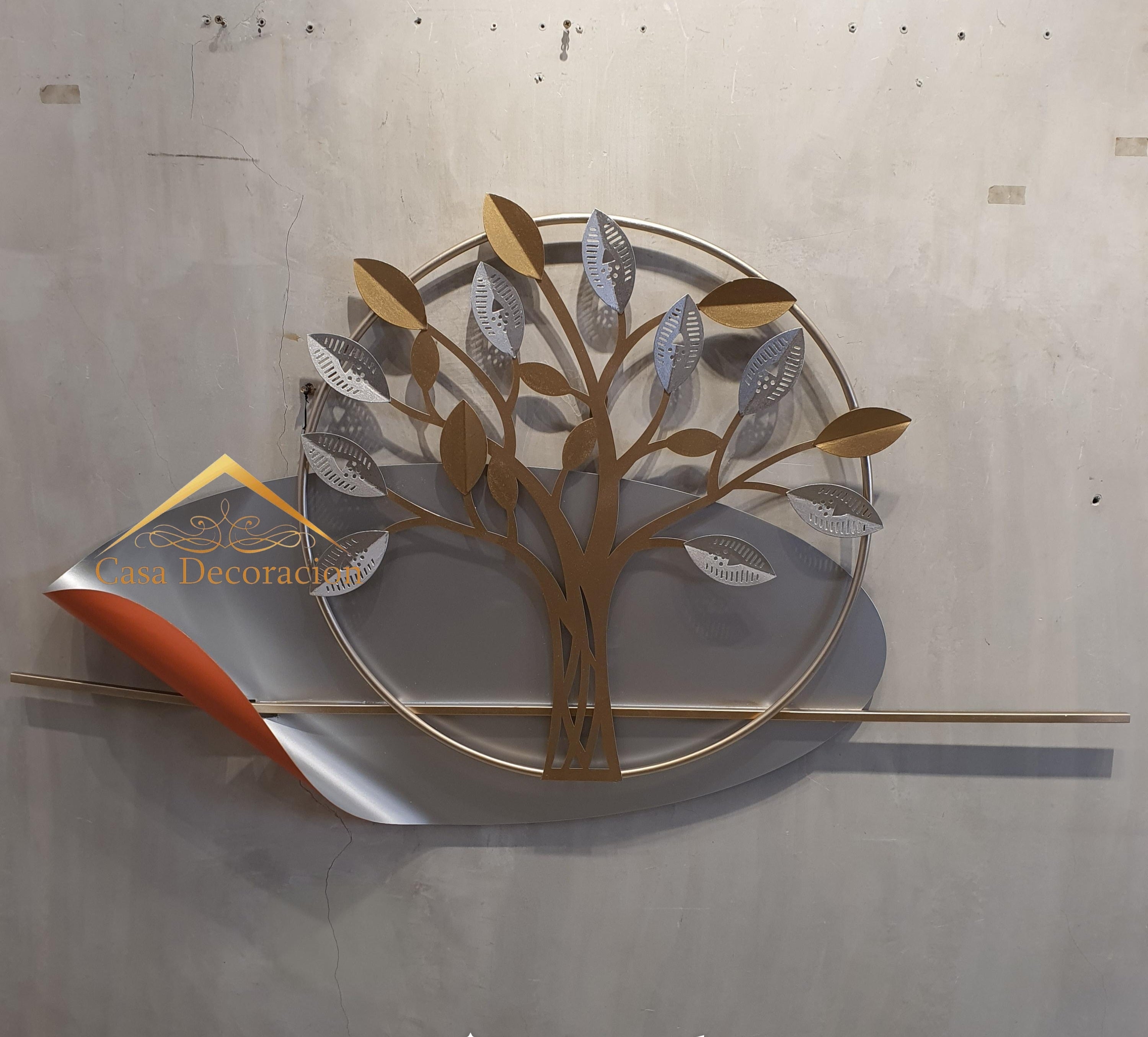 Gold Metal Tree Wall Art