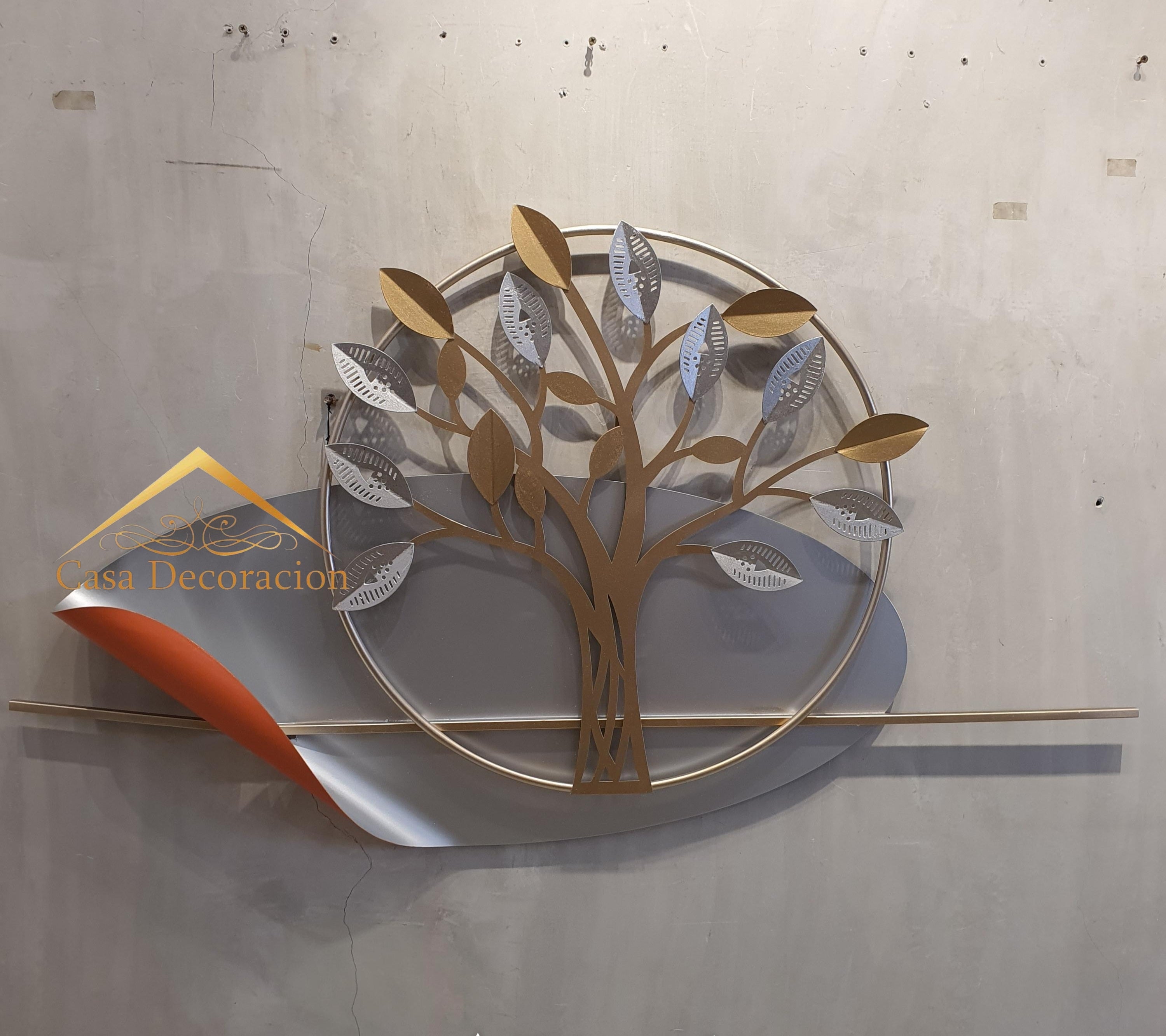 Gold Metal Tree Wall Art