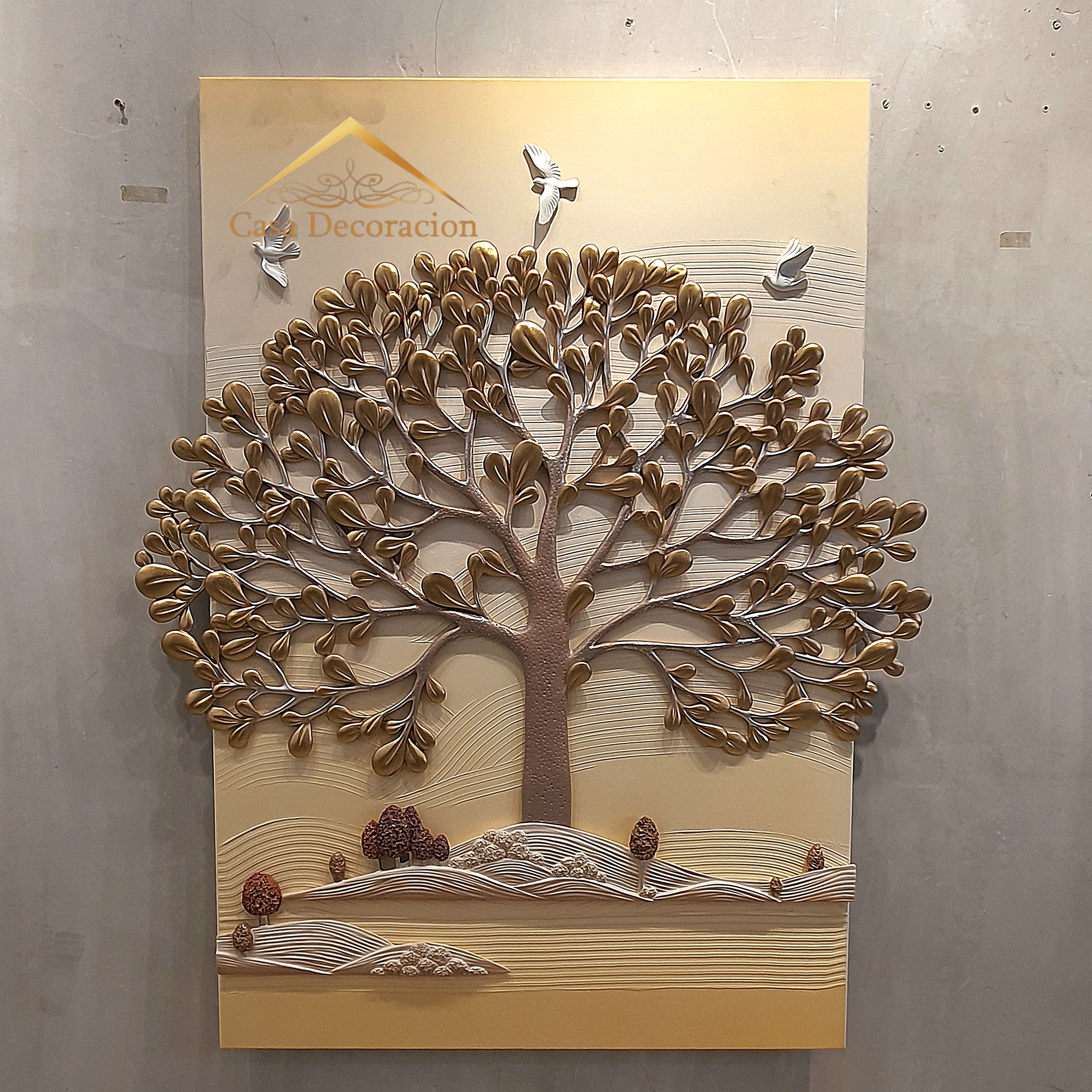 Gold Tree Wall Art Resin