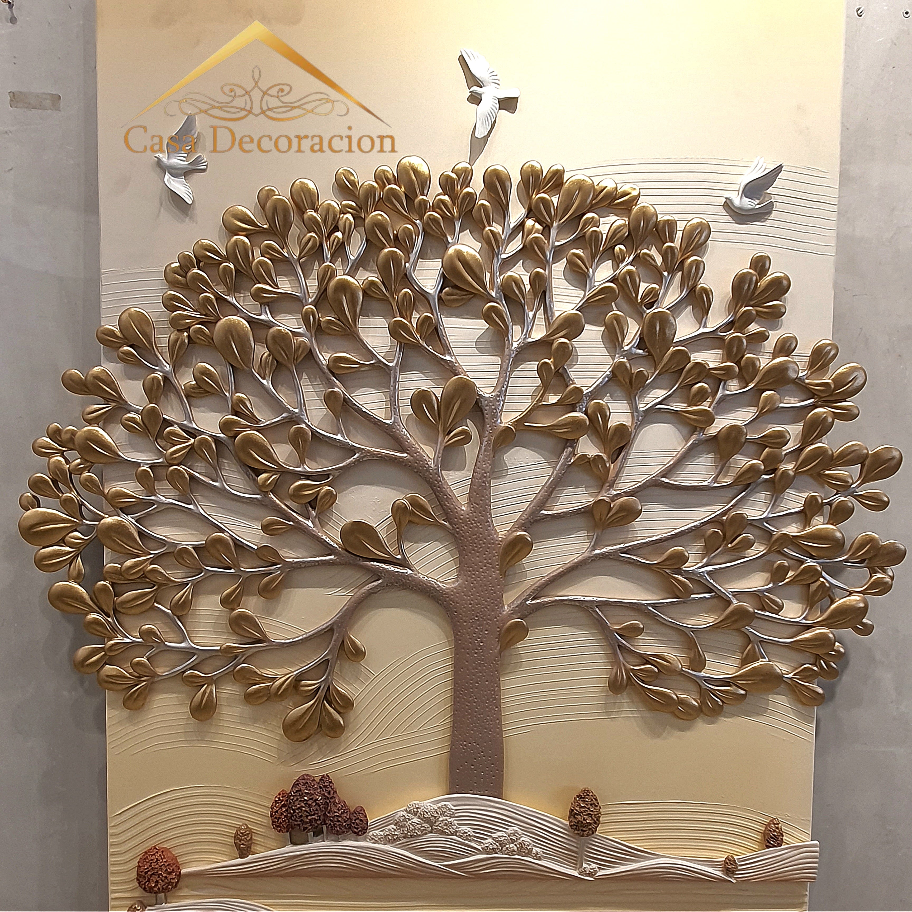 Gold Tree Wall Art Resin