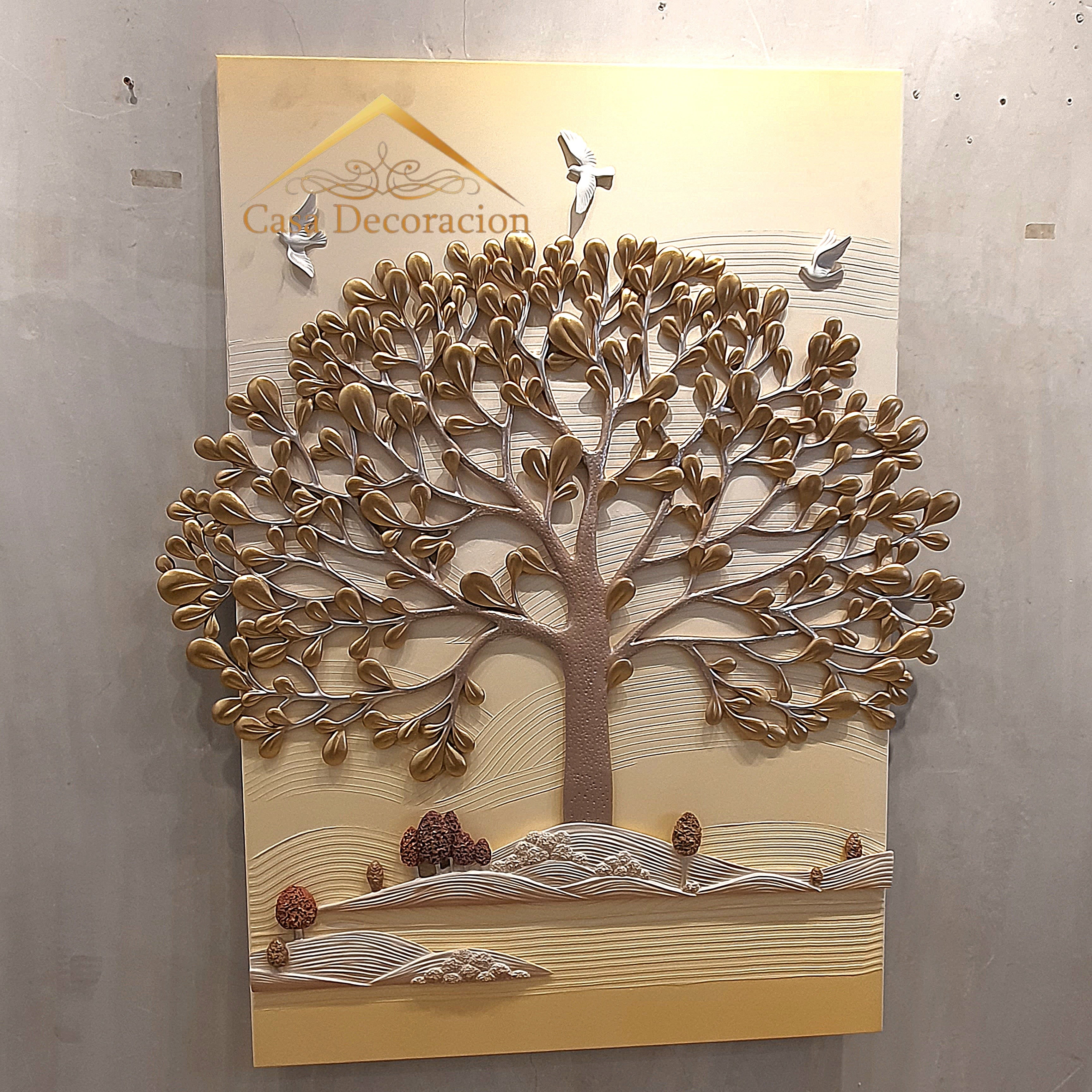 Gold Tree Wall Art Resin